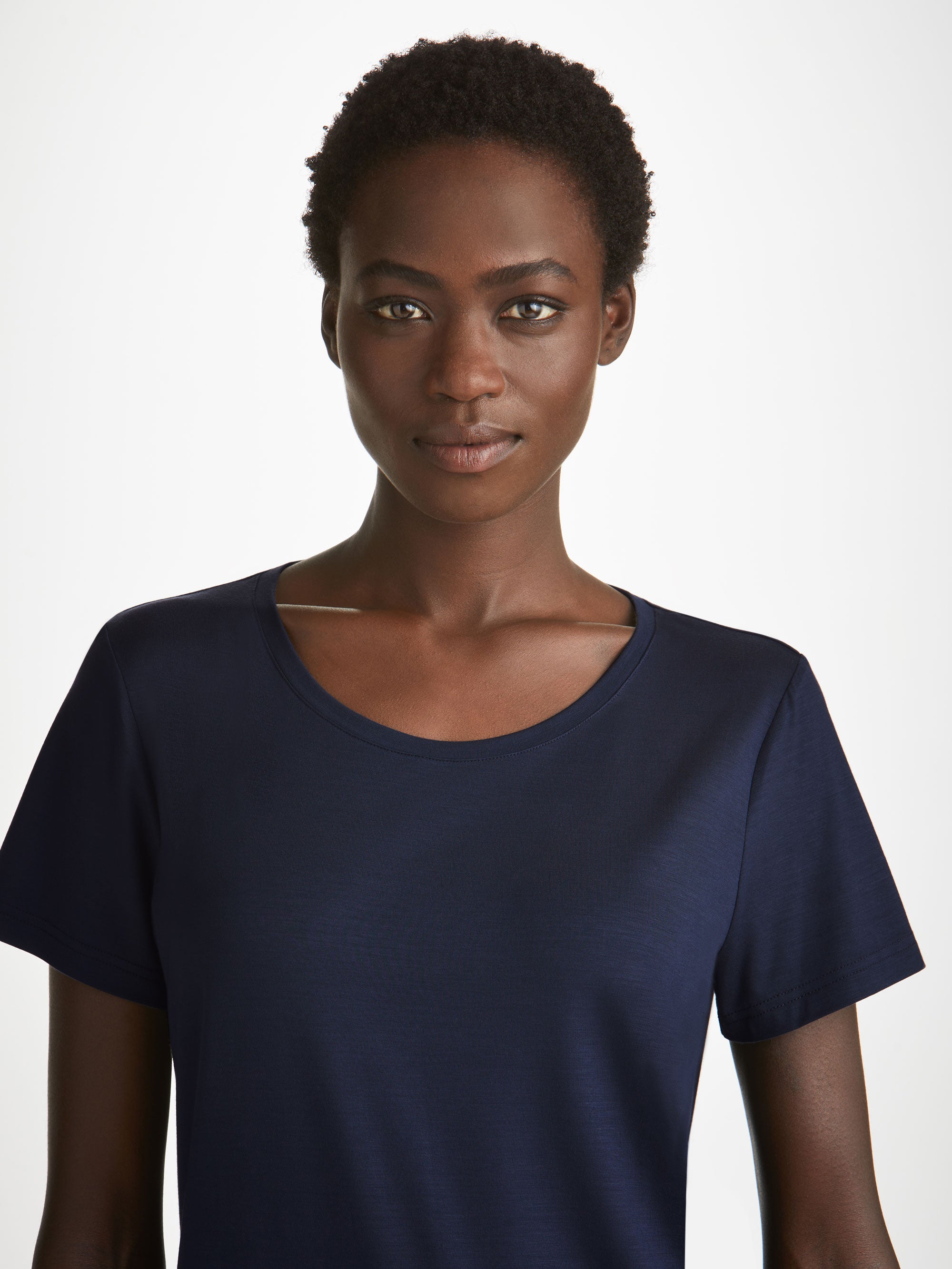 Women's T-Shirt Lara Micro Modal Stretch Navy