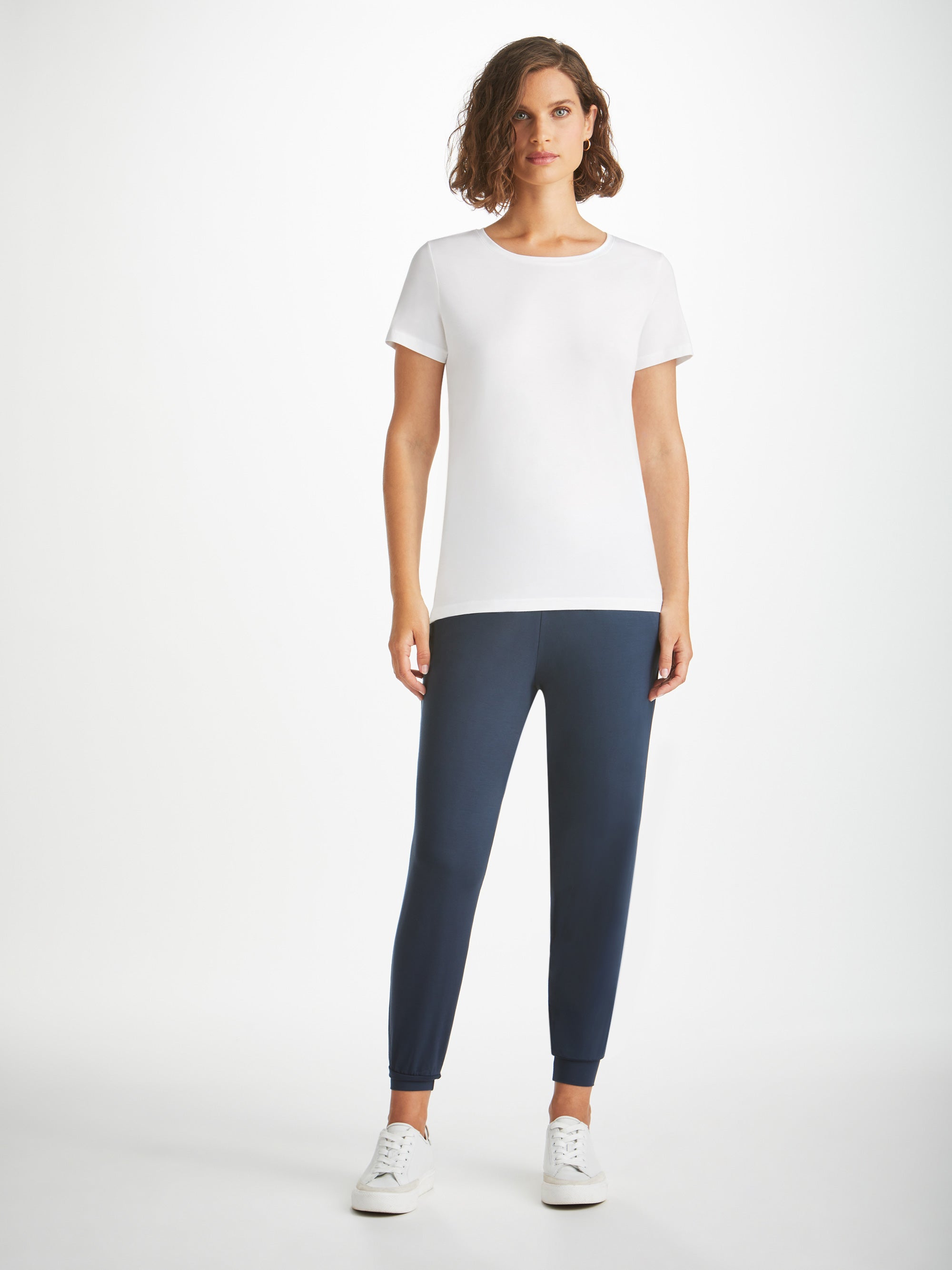 Women's T-Shirt Lara Micro Modal Stretch White