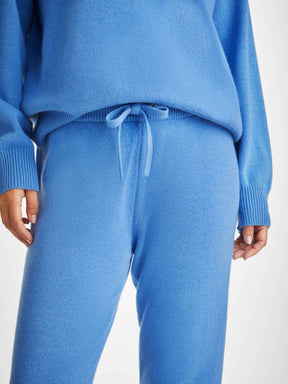 Women's Sweatshirt and Track Pants Daphne Cashmere Cornflower