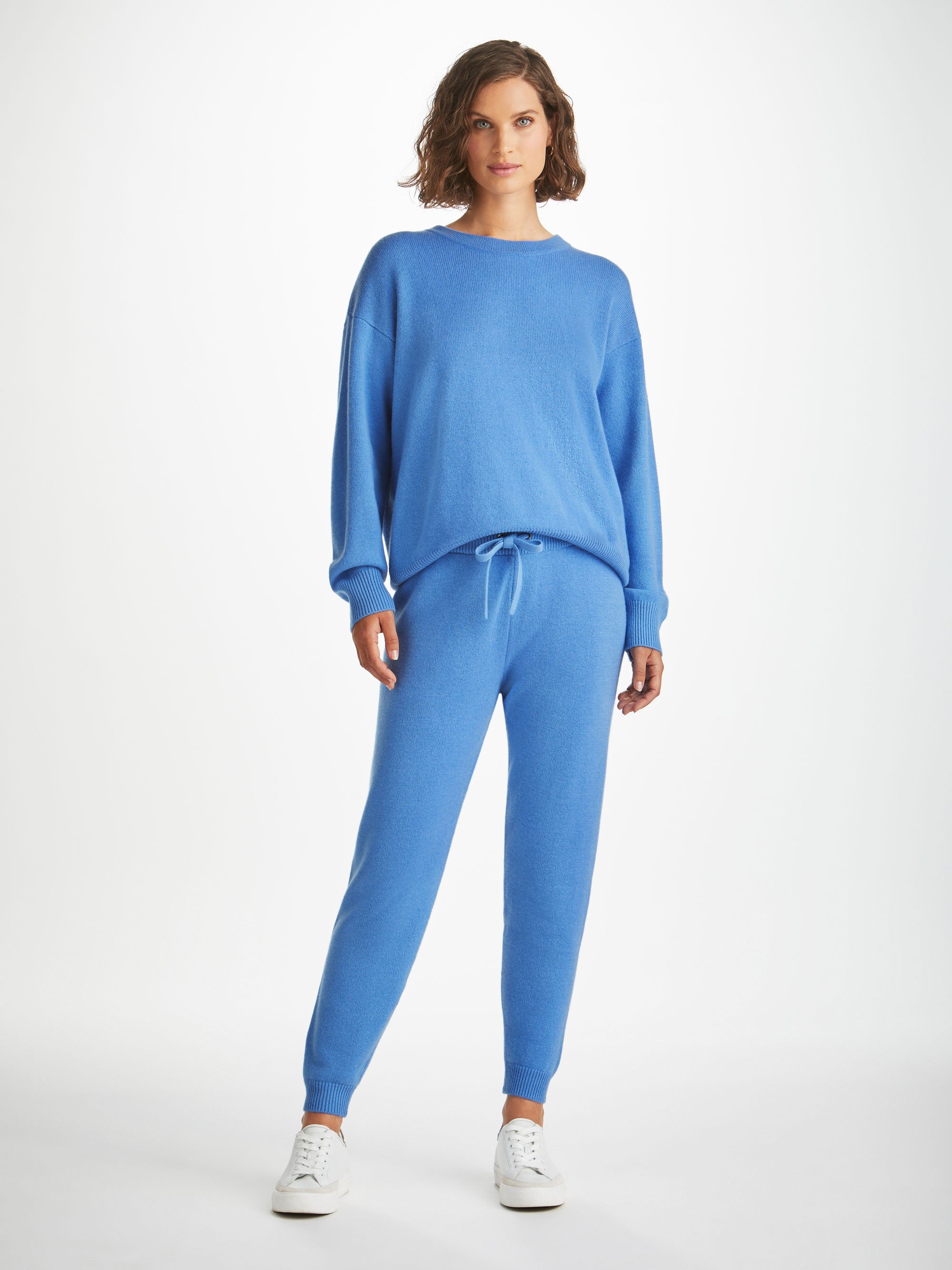 Women's Track Pants Daphne Cashmere Cornflower