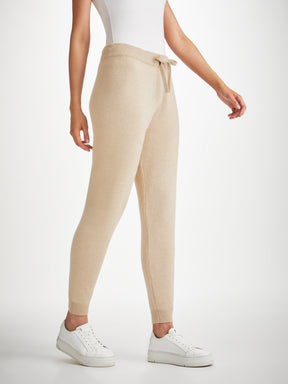 Women's Cardigan and Track Pants Cashmere Fawn