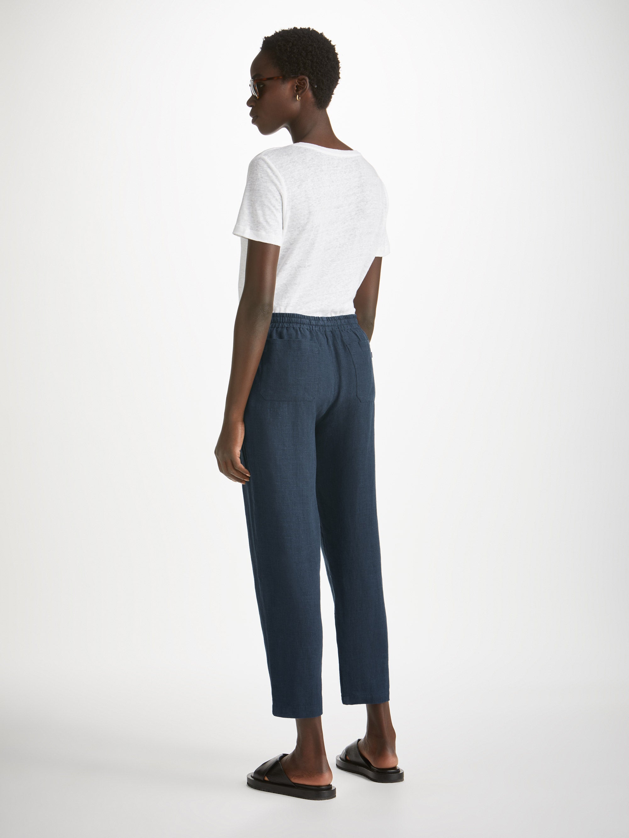 Women's Pants Vienna Linen Navy