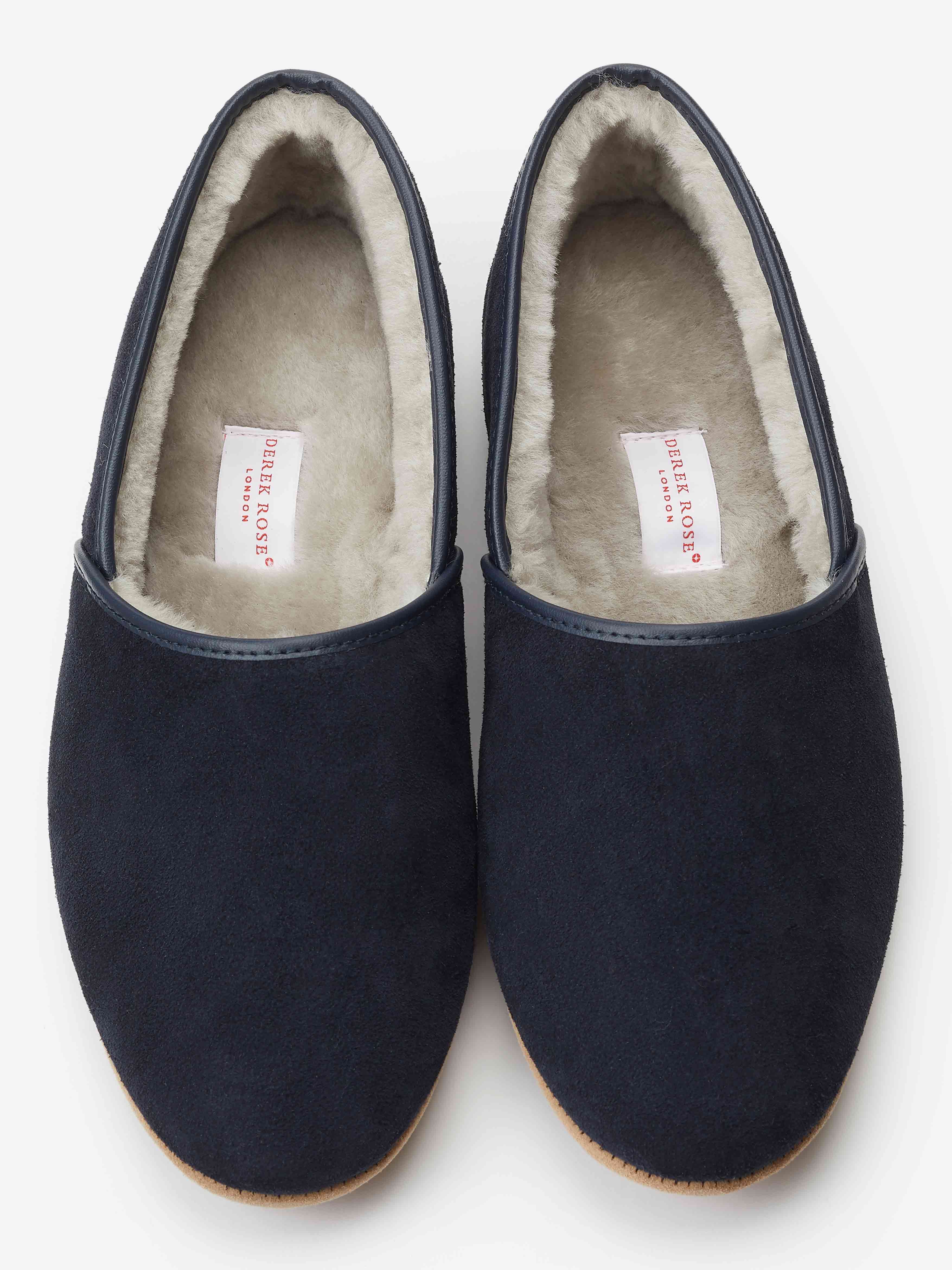 Men's Slippers Crawford Suede Sheepskin Navy