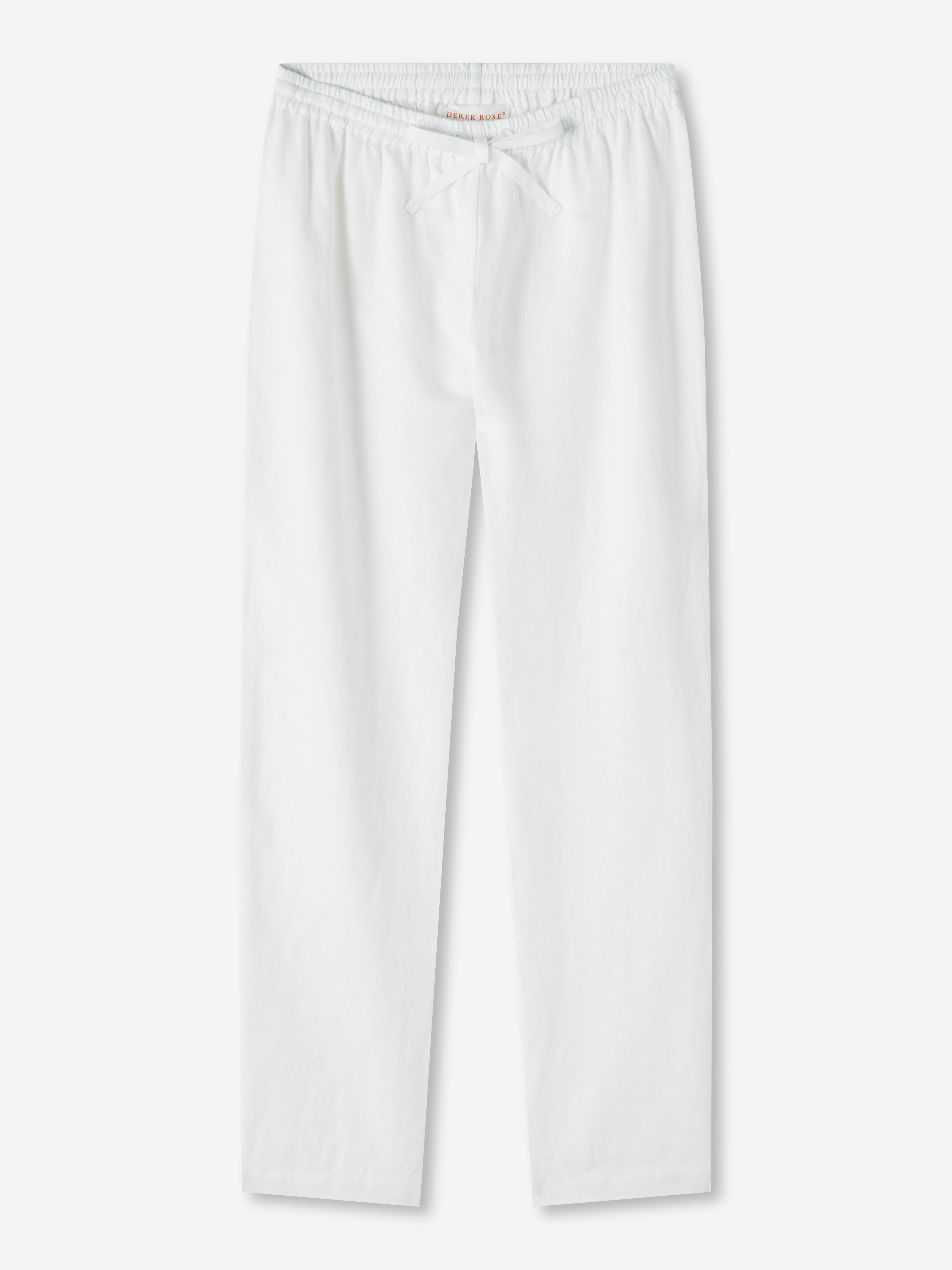 Women's Trousers Vienna Linen White