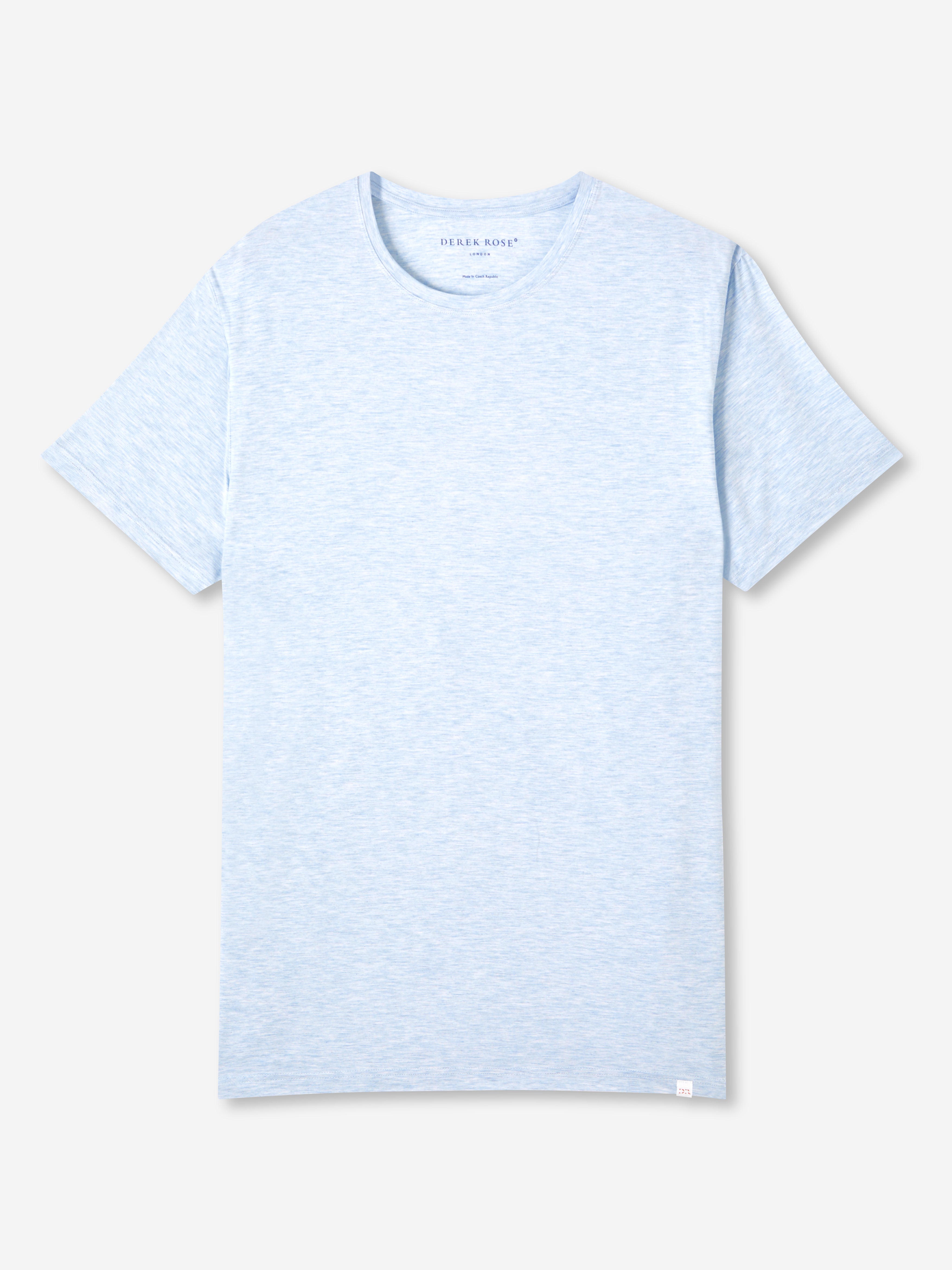 Men's T-Shirt Ethan Micro Modal Stretch Light Blue Marl