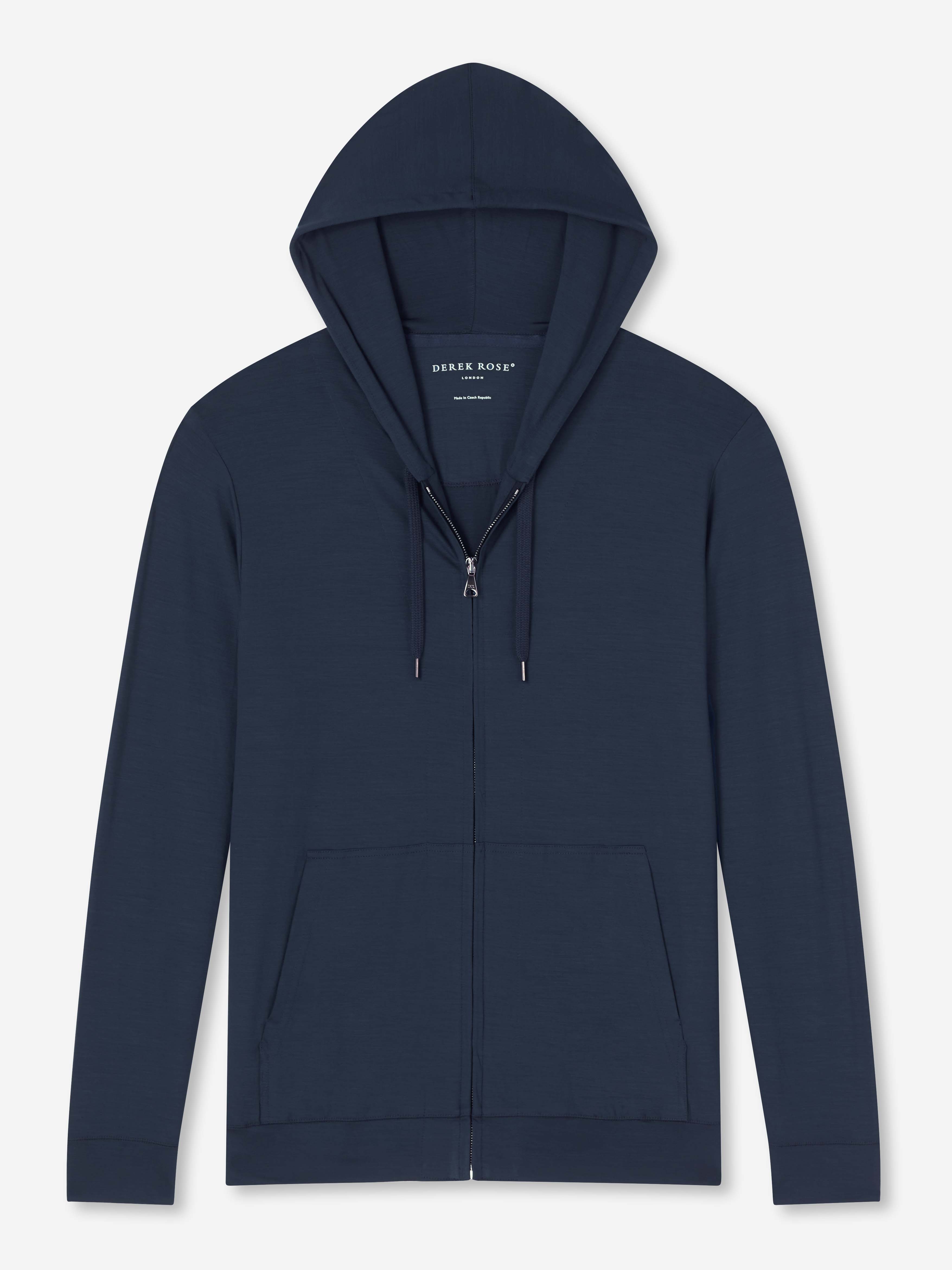 Men's Hoodie Basel Micro Modal Stretch Navy