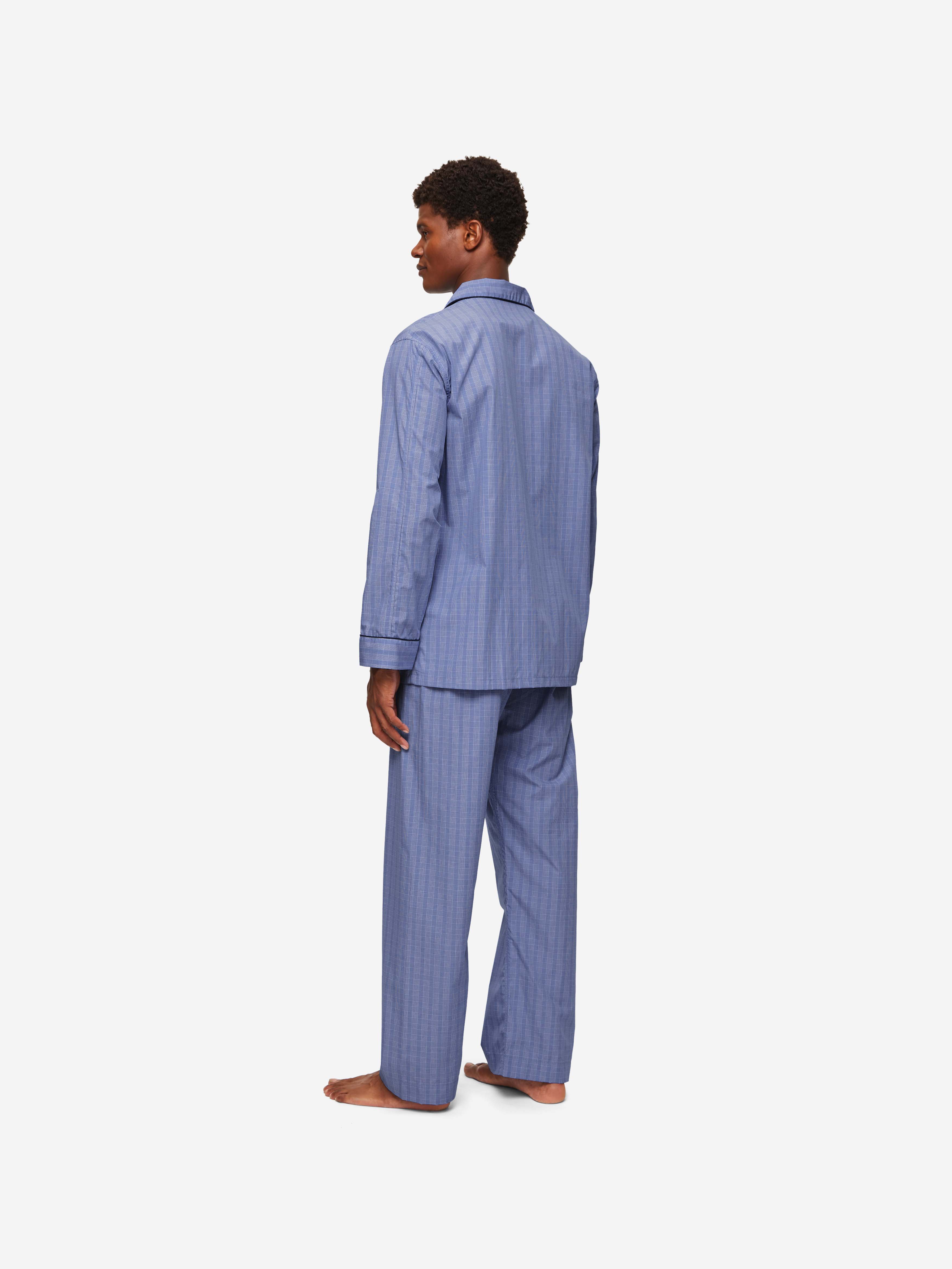 Men's Classic Fit Pajamas Felsted 3 Cotton Blue