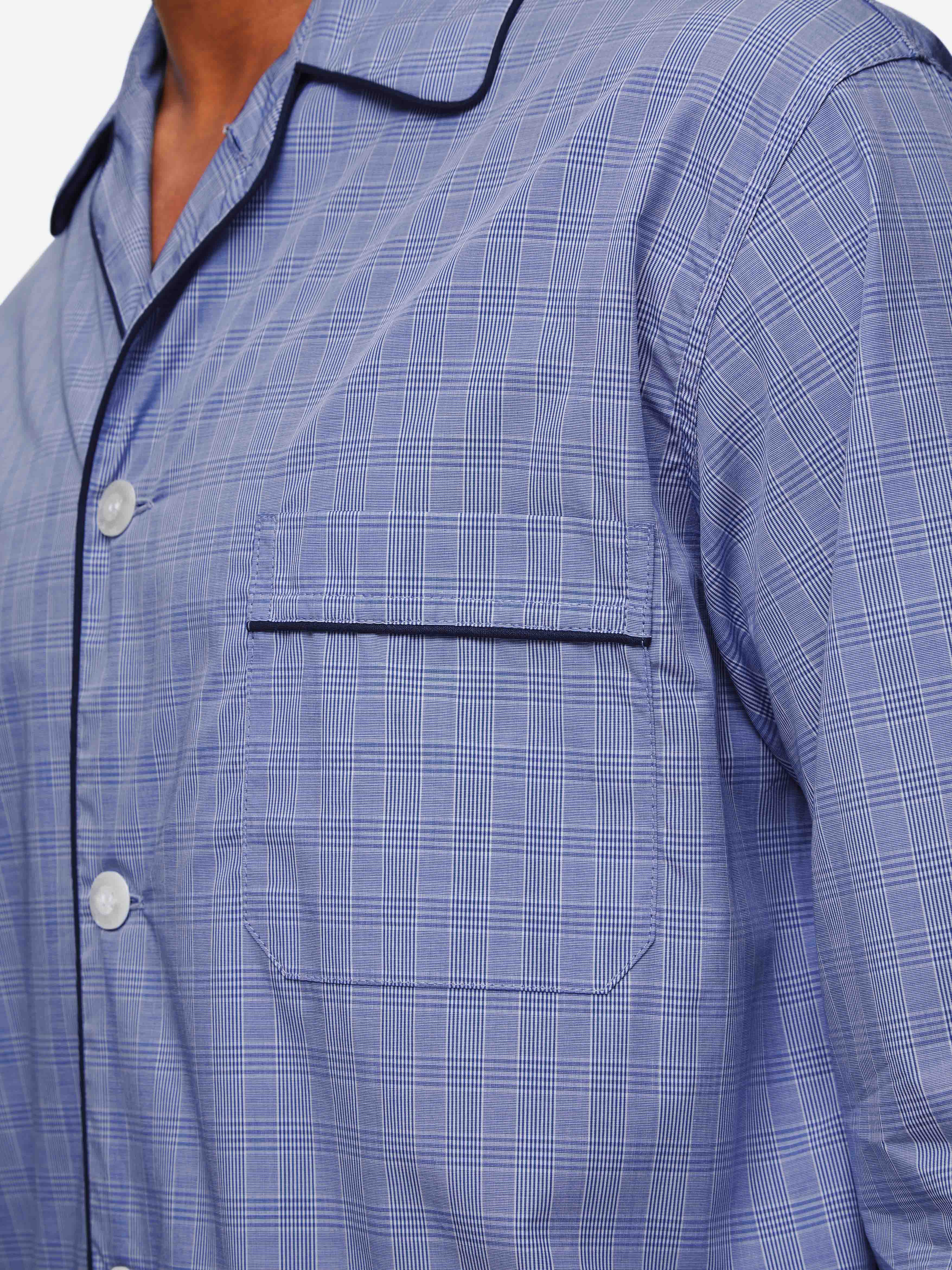 Men's Classic Fit Pajamas Felsted 3 Cotton Blue