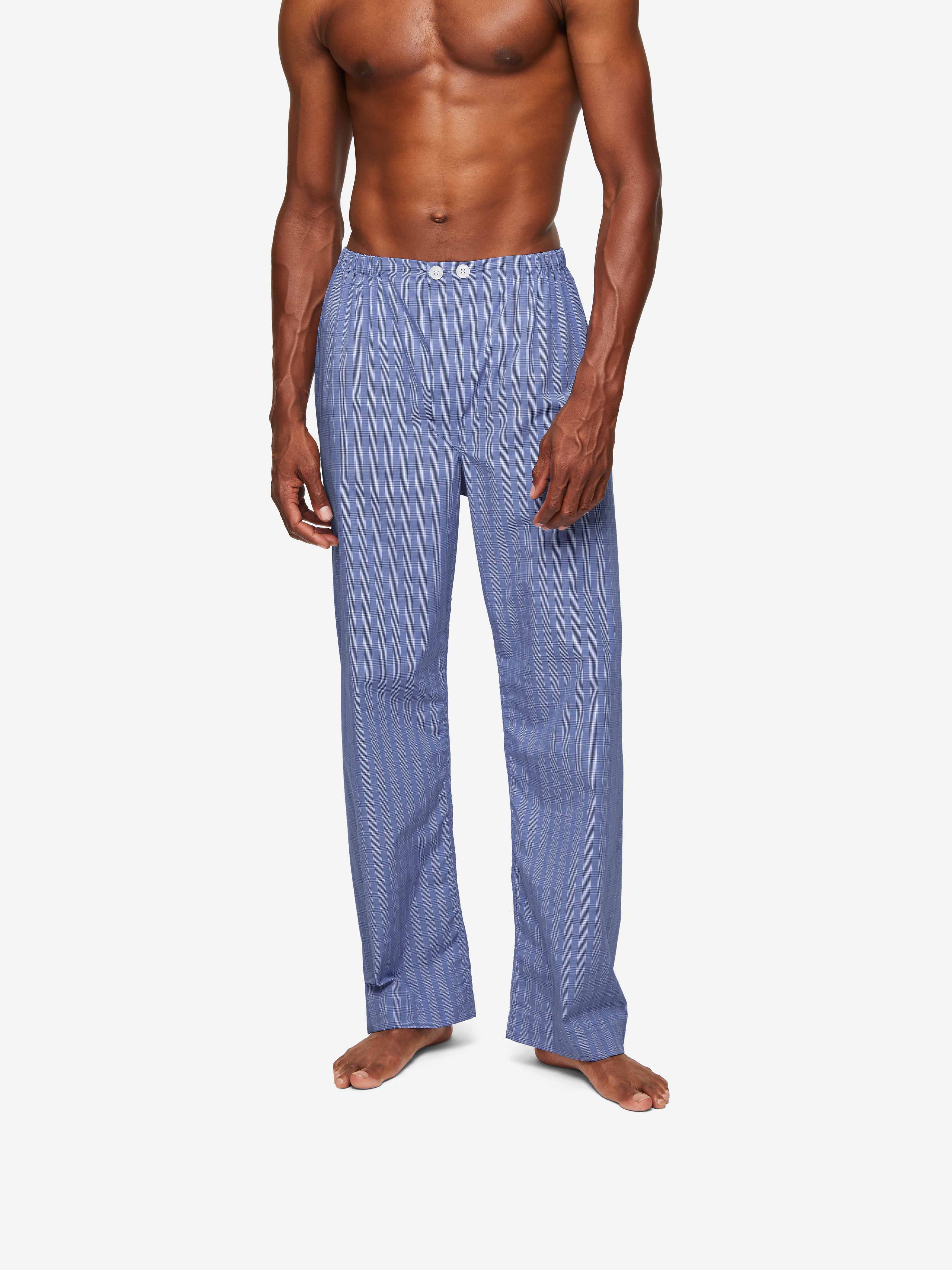 Men's Classic Fit Pajamas Felsted 3 Cotton Blue