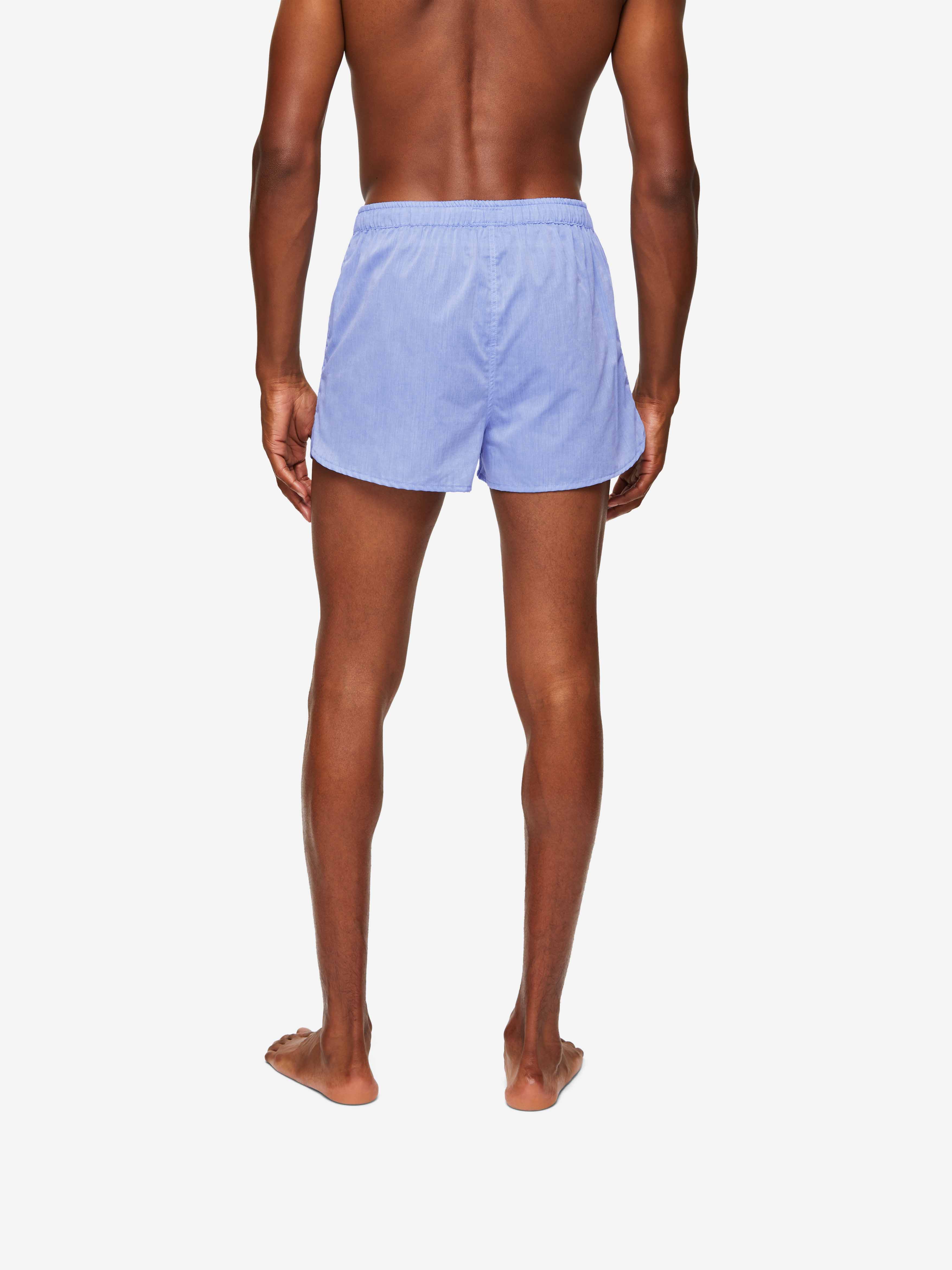 Men's Modern Fit Boxers Amalfi Cotton Batiste Blue