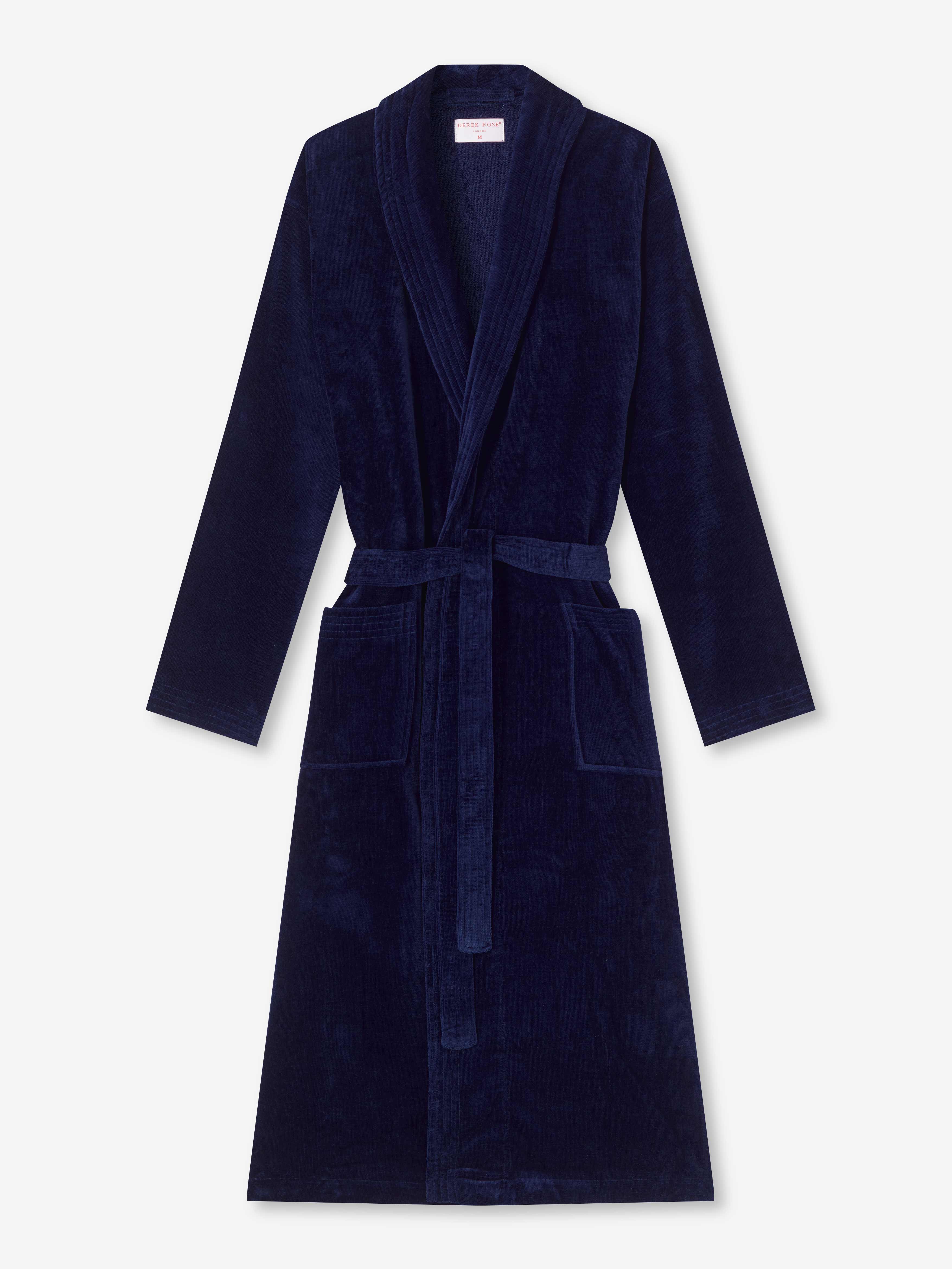 Men's Bathrobe Triton 10 Terry Cotton Navy