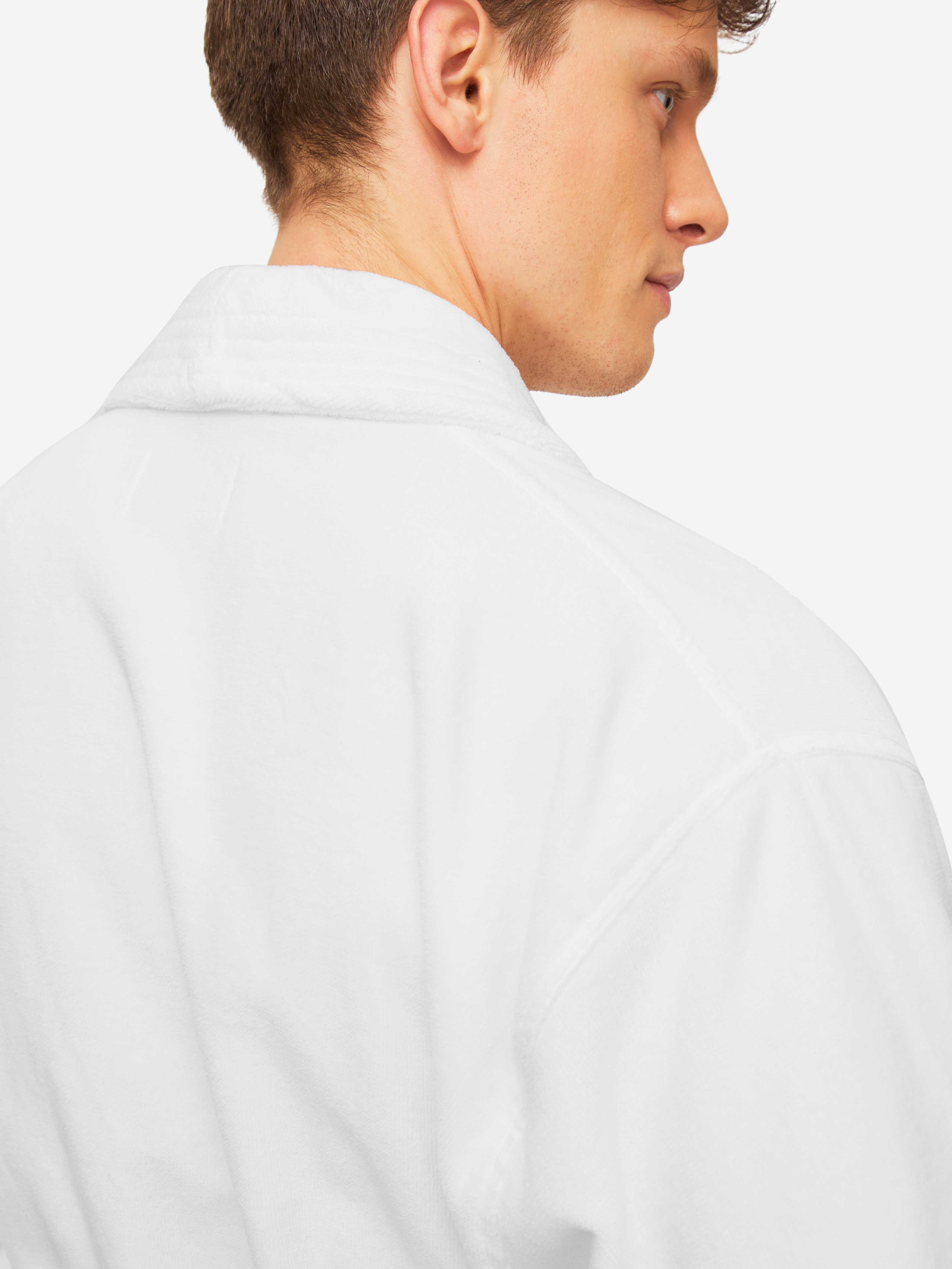 Men's Bathrobe Triton 10 Terry Cotton White 