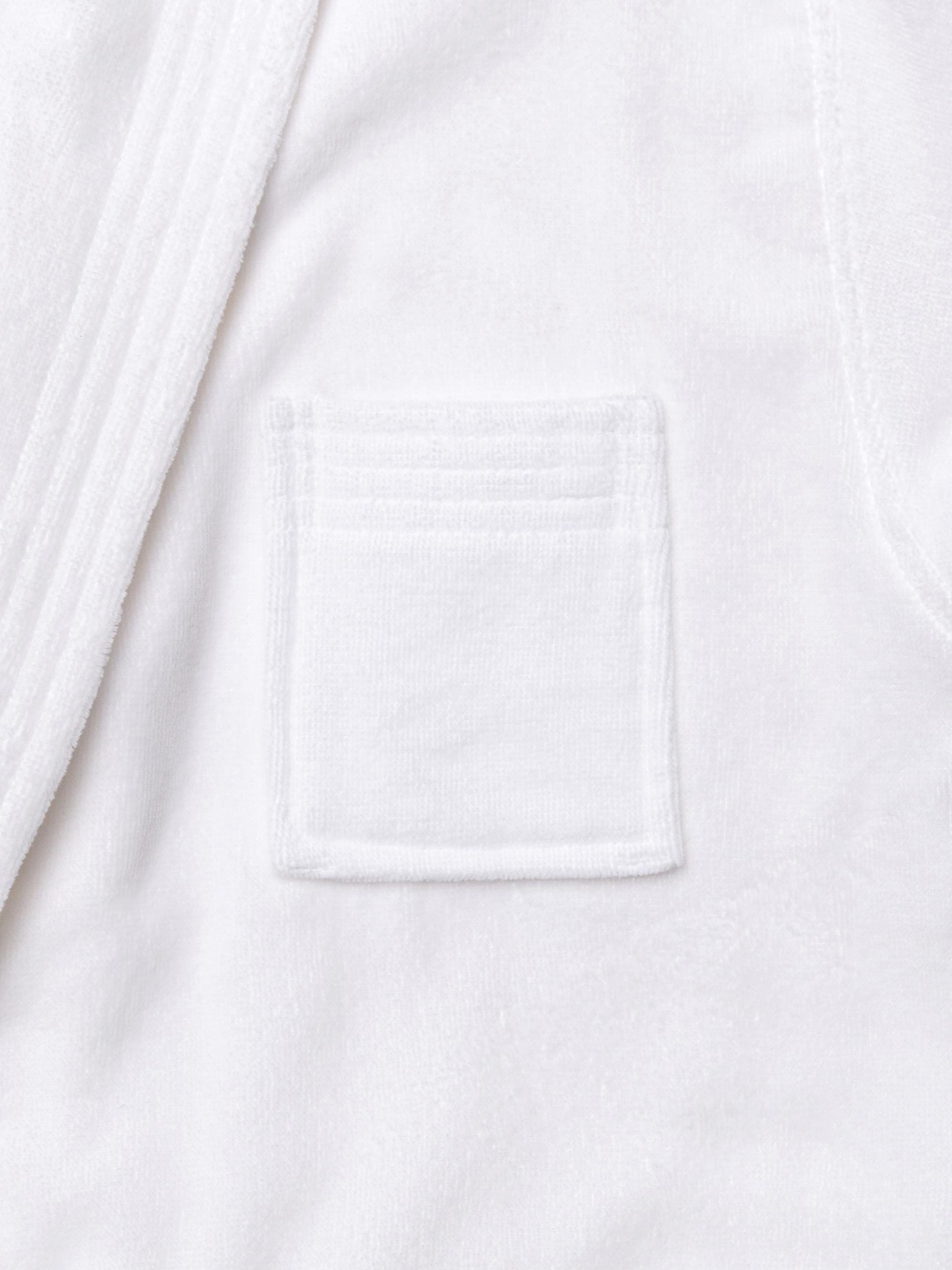 Men's Bathrobe Triton 10 Terry Cotton White