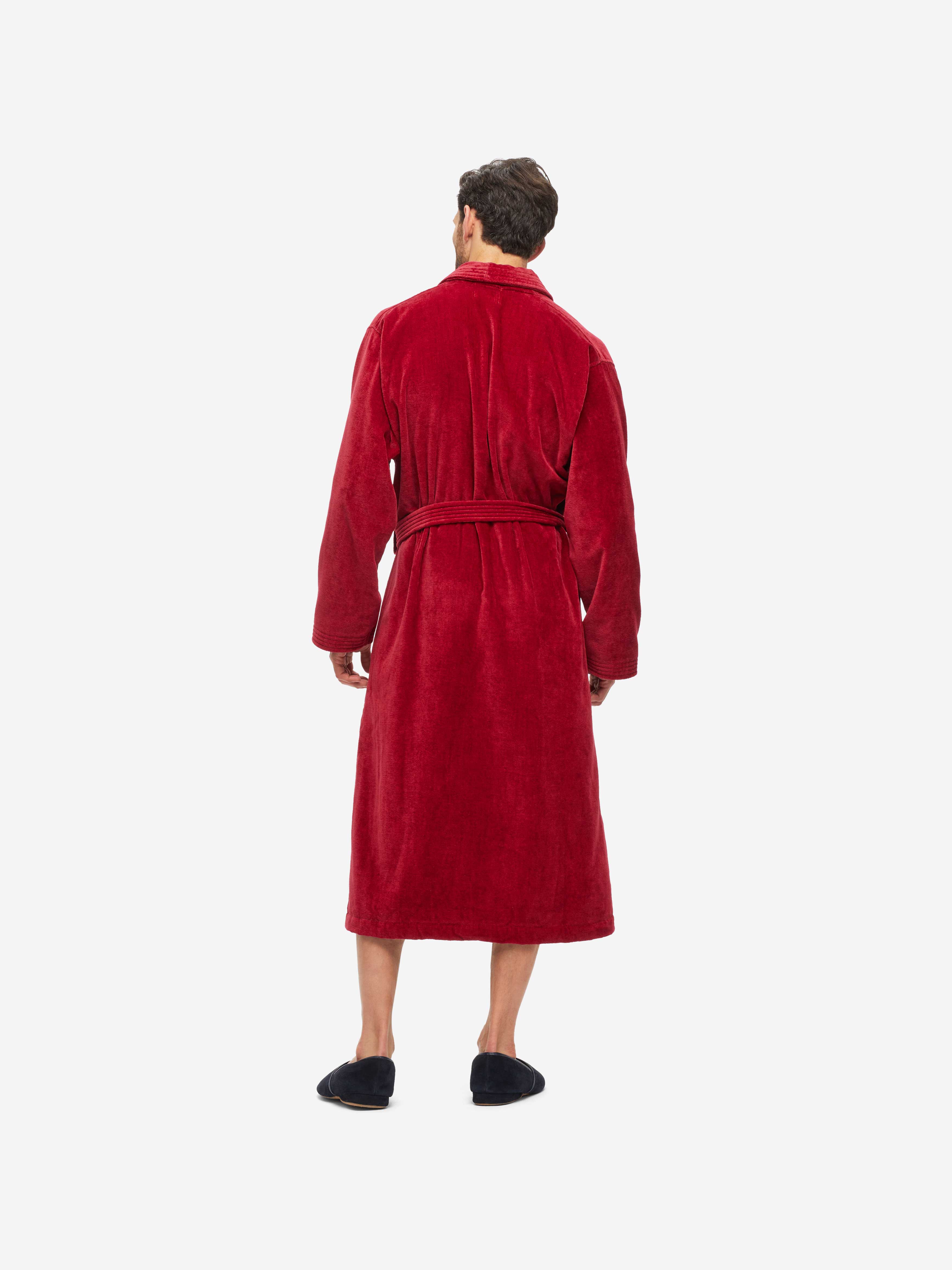 Men's Bathrobe Triton 10 Terry Cotton Wine