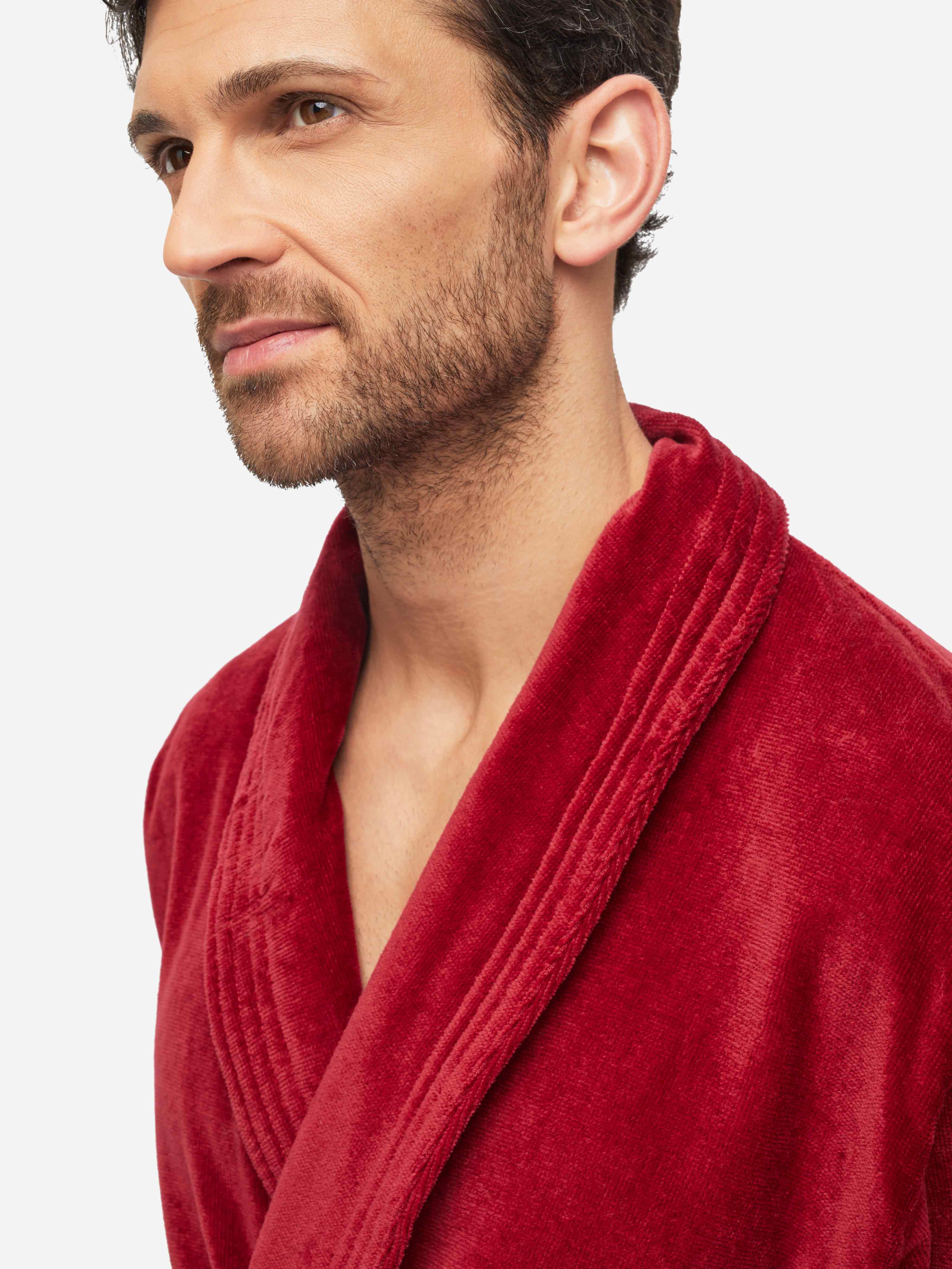 Men's Bathrobe Triton 10 Terry Cotton Wine