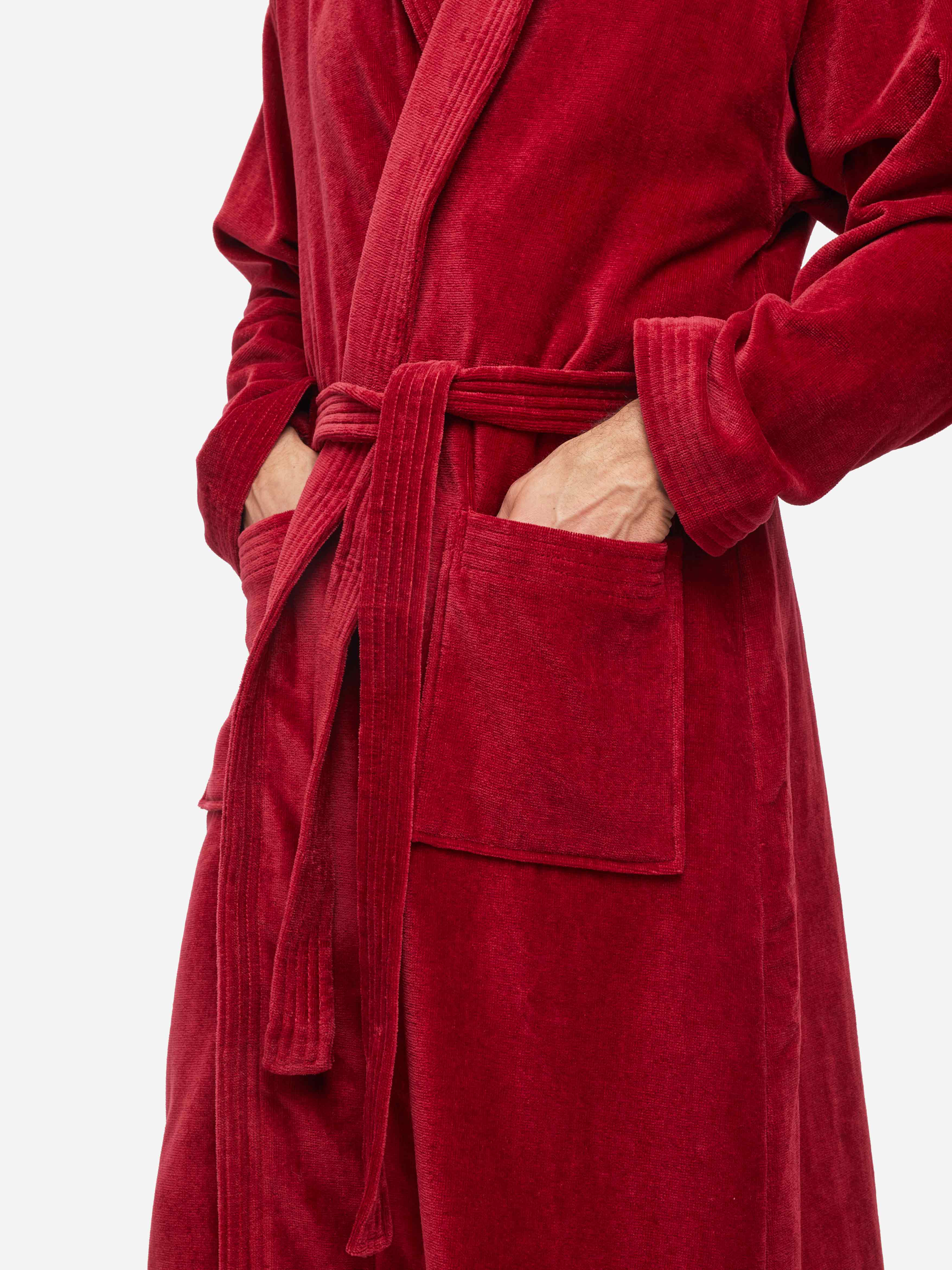 Men's Bathrobe Triton 10 Terry Cotton Wine