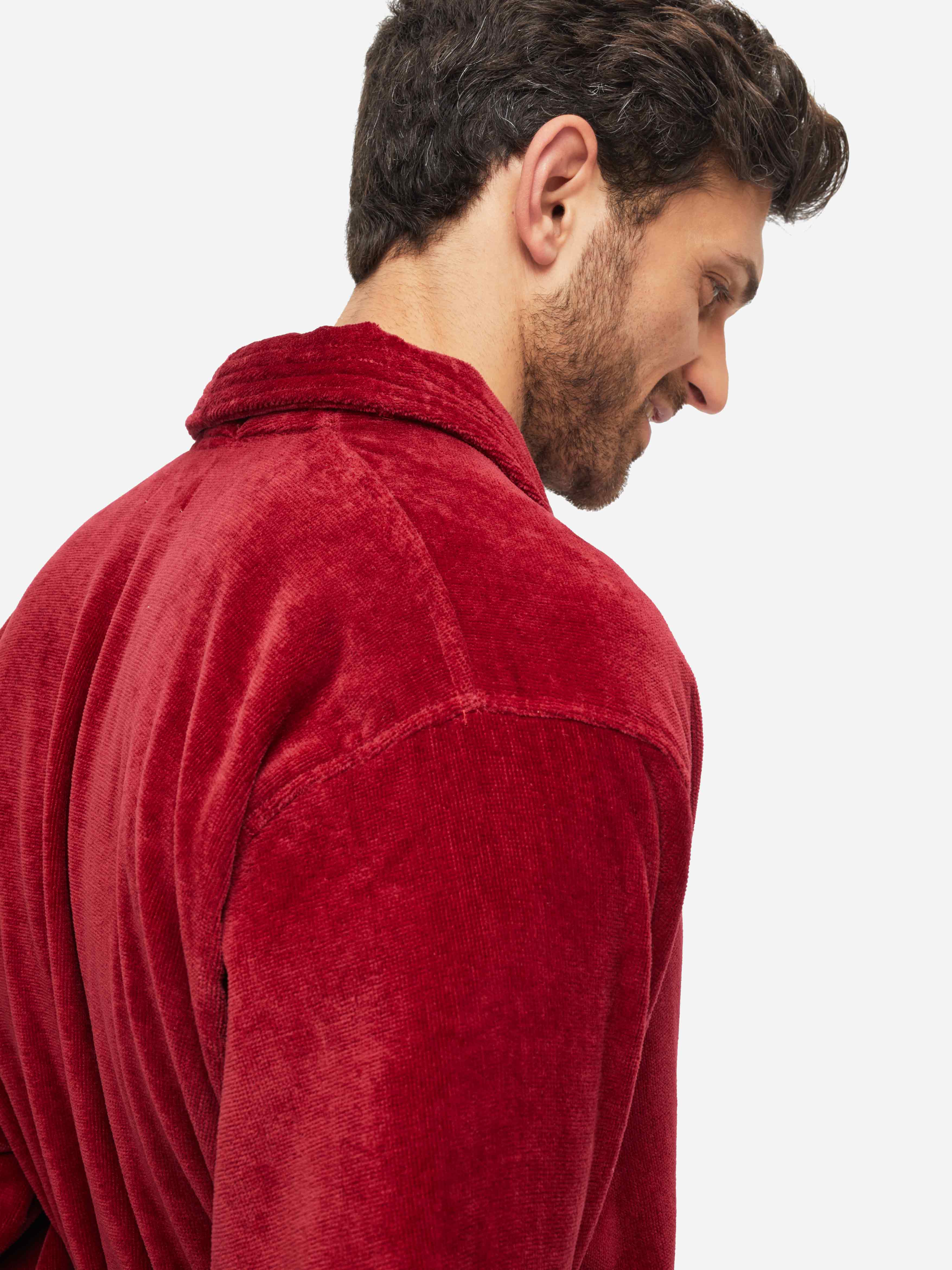 Men's Bathrobe Triton 10 Terry Cotton Wine