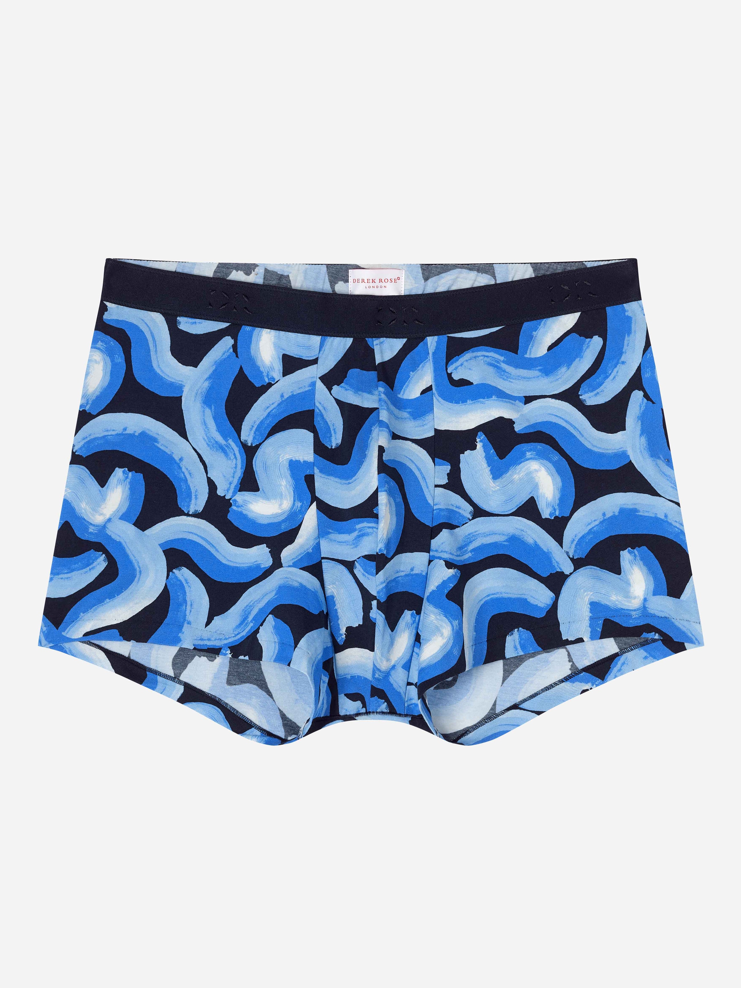 Men's Boxer Briefs Brushstroke Pima Cotton Stretch Navy