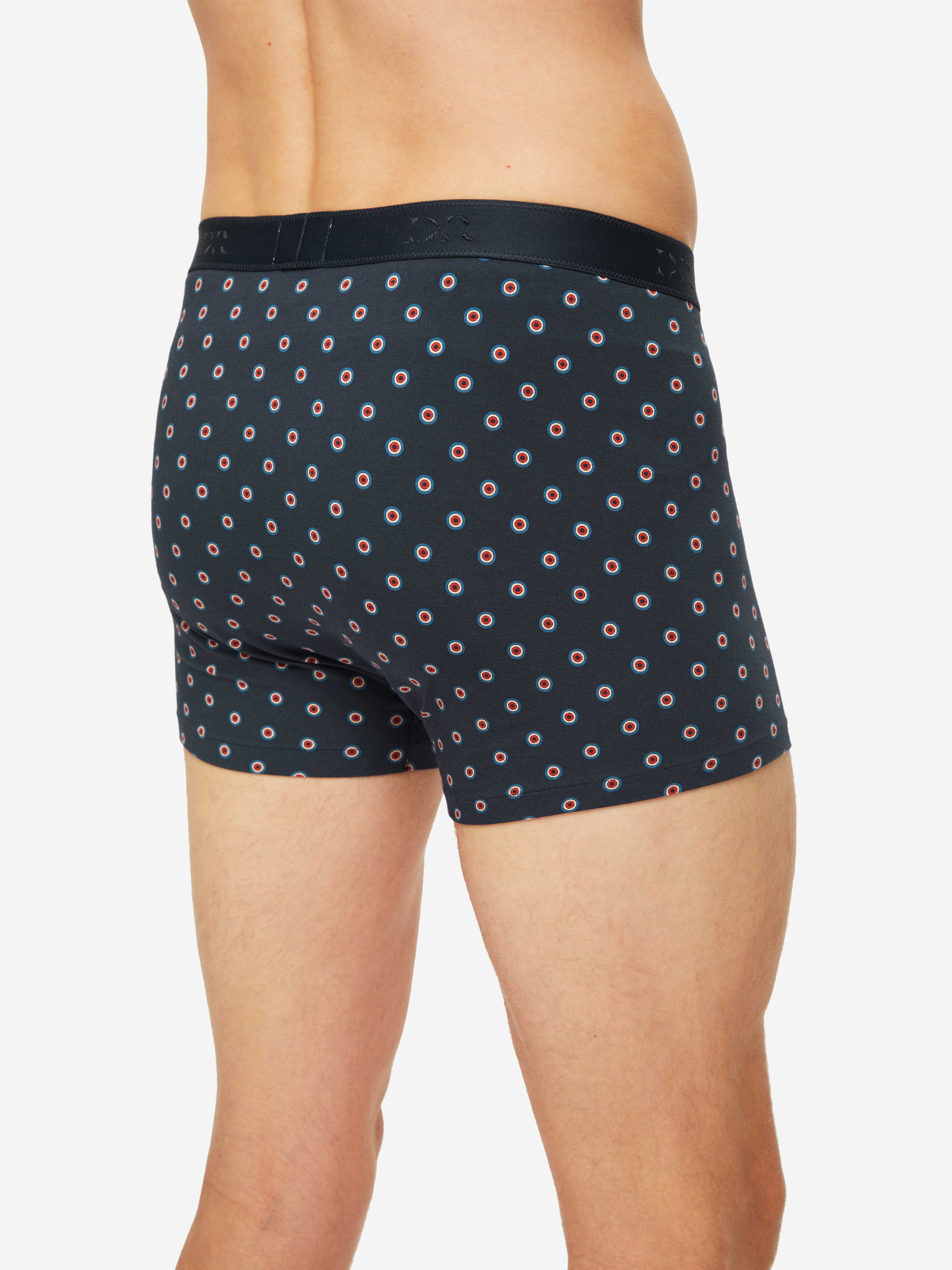 Men's Boxer Briefs Spot 5 Pima Cotton Stretch Navy