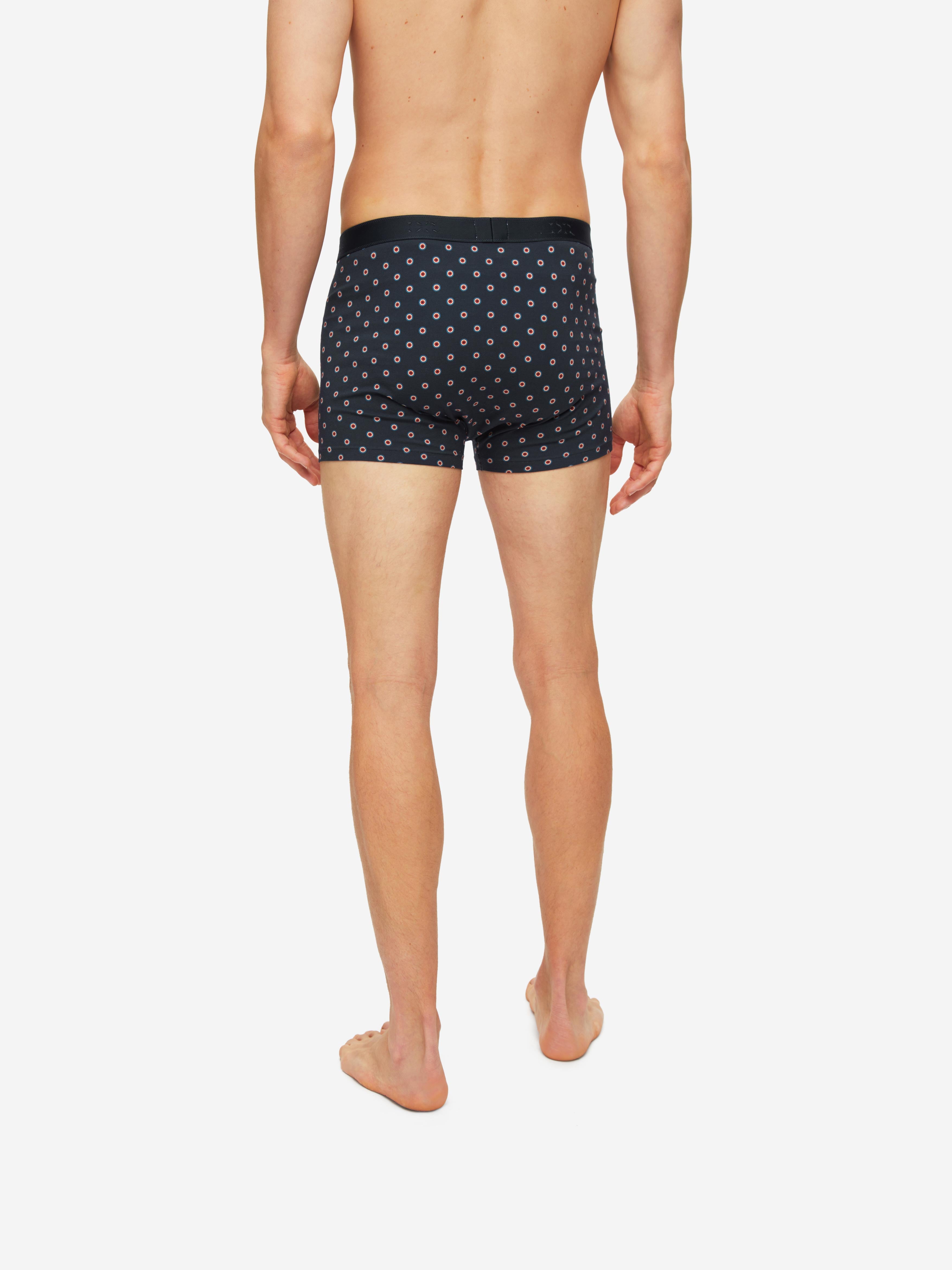 Men's Boxer Briefs Spot 5 Pima Cotton Stretch Navy