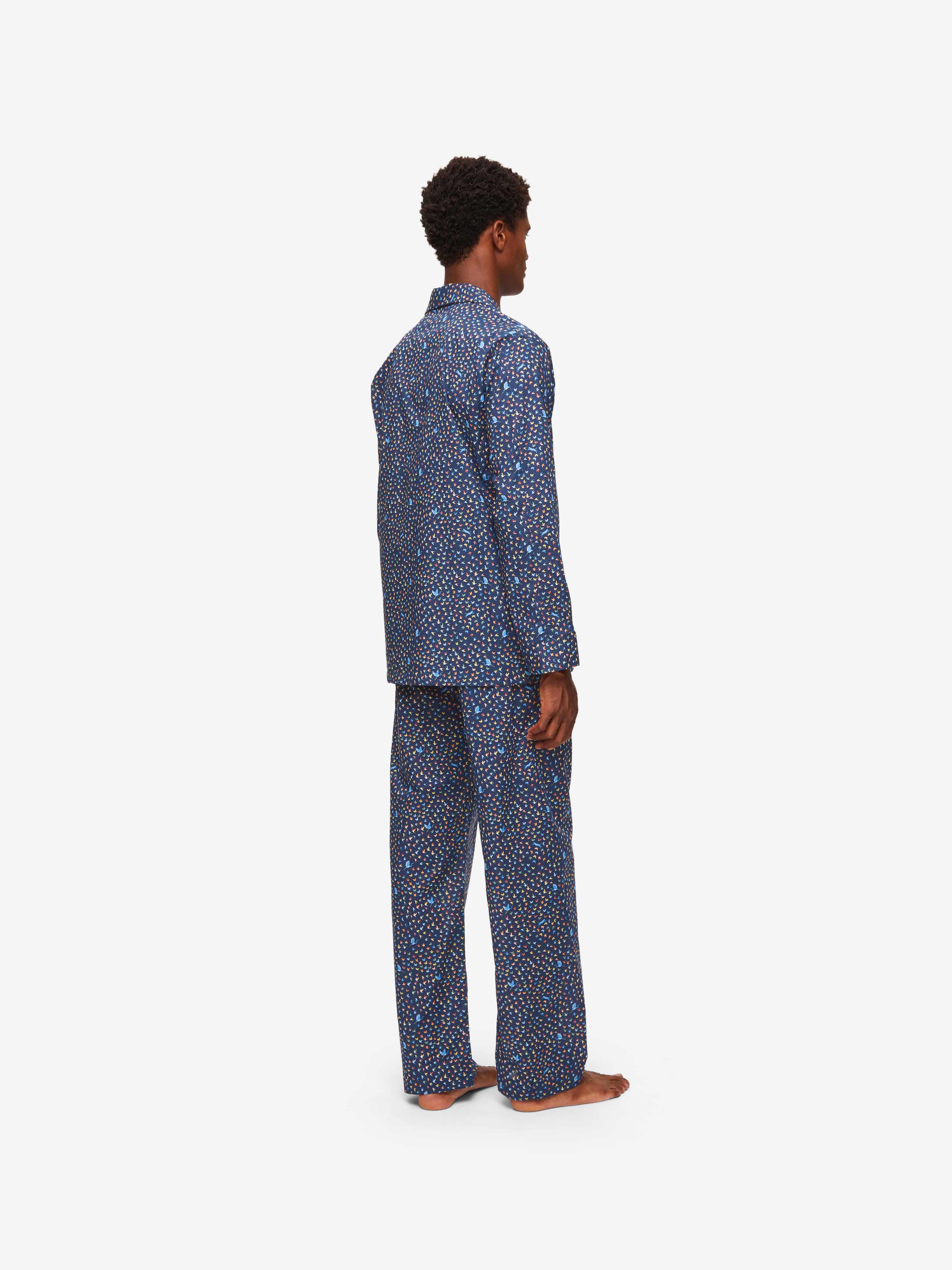 Men's Classic Fit Pyjamas Ledbury 58 Cotton Batiste Multi