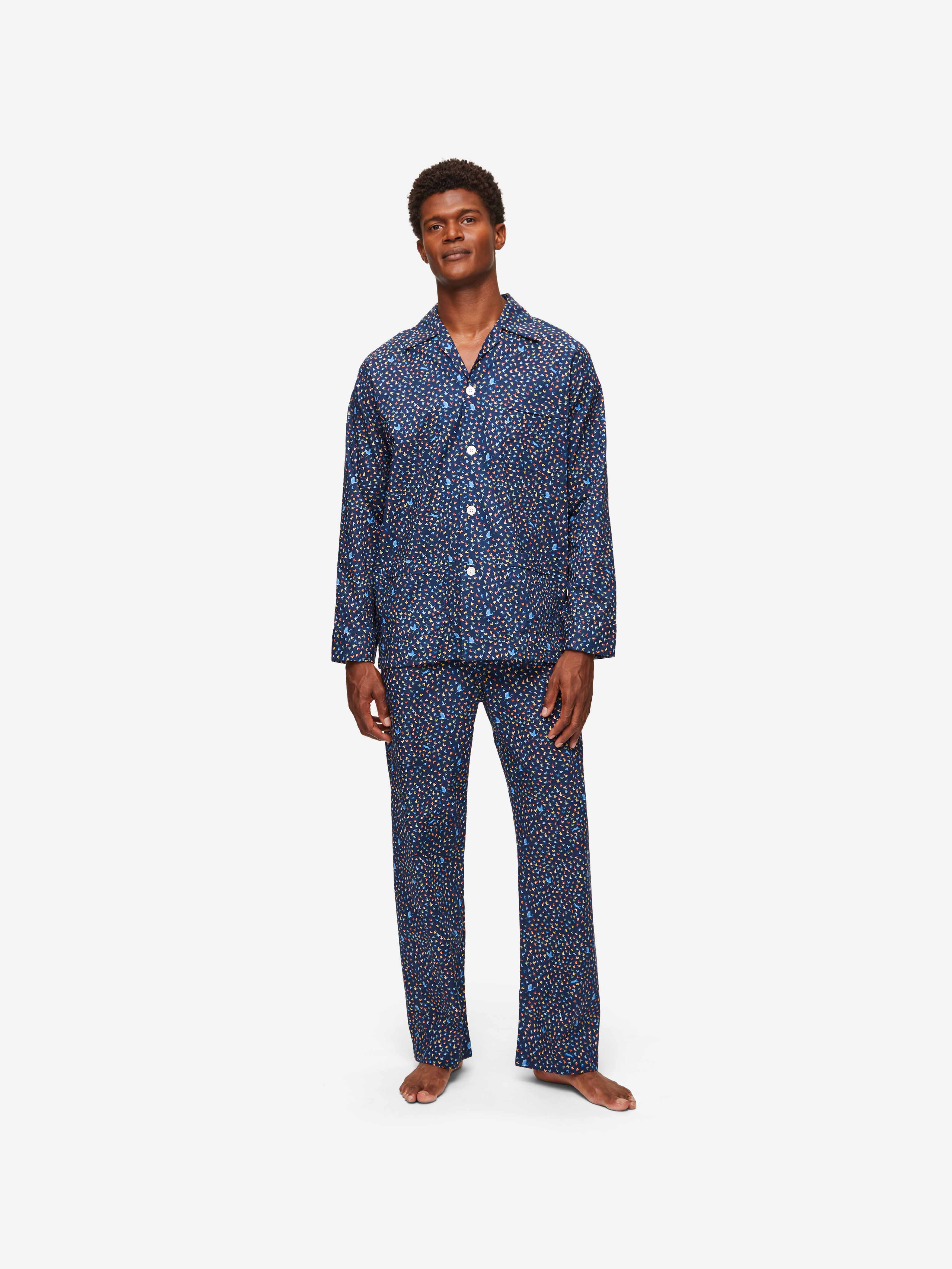 Men's Classic Fit Pyjamas Ledbury 58 Cotton Batiste Multi