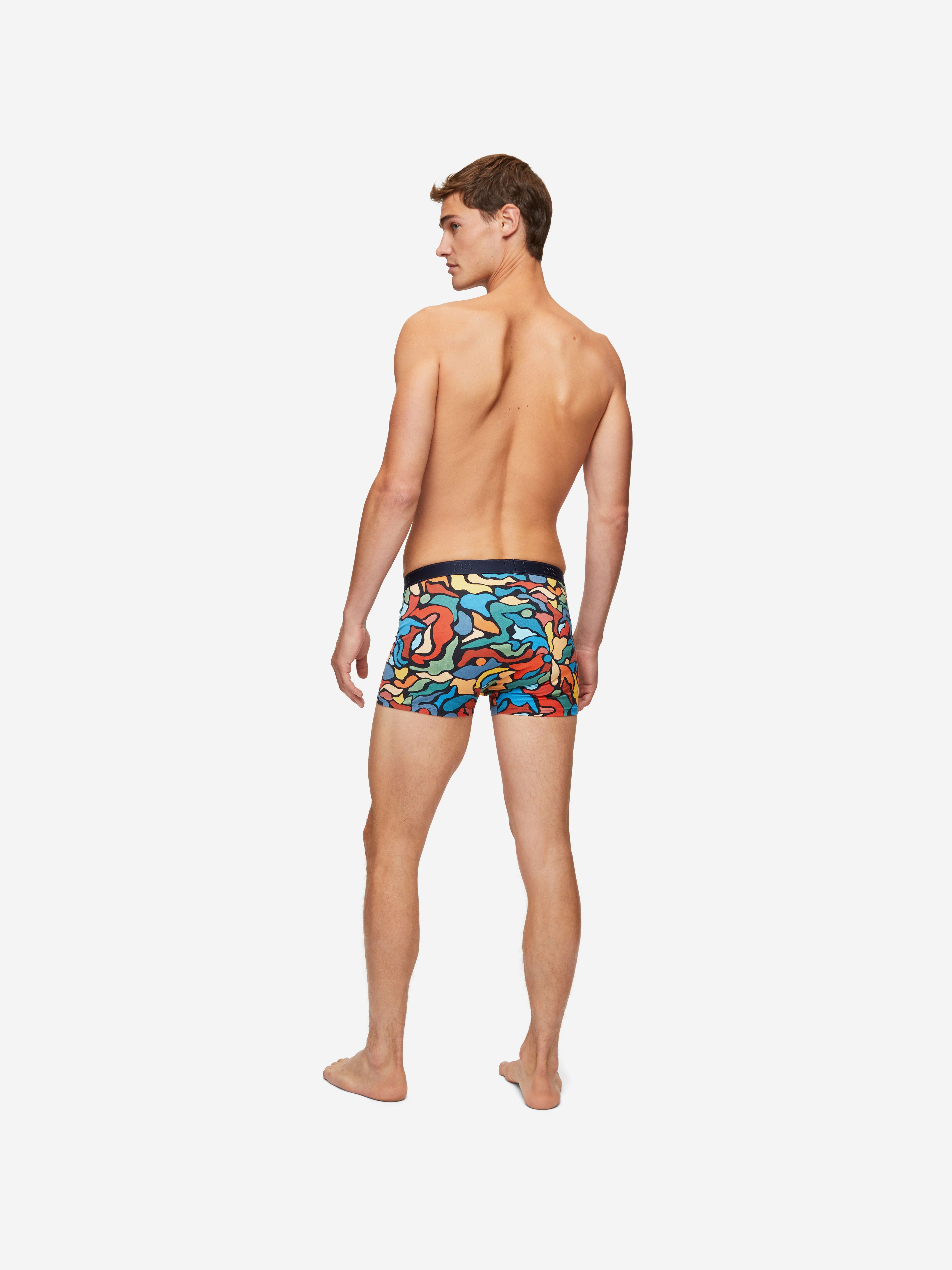 Men's Boxer Briefs Abstract Pima Cotton Stretch Multi 