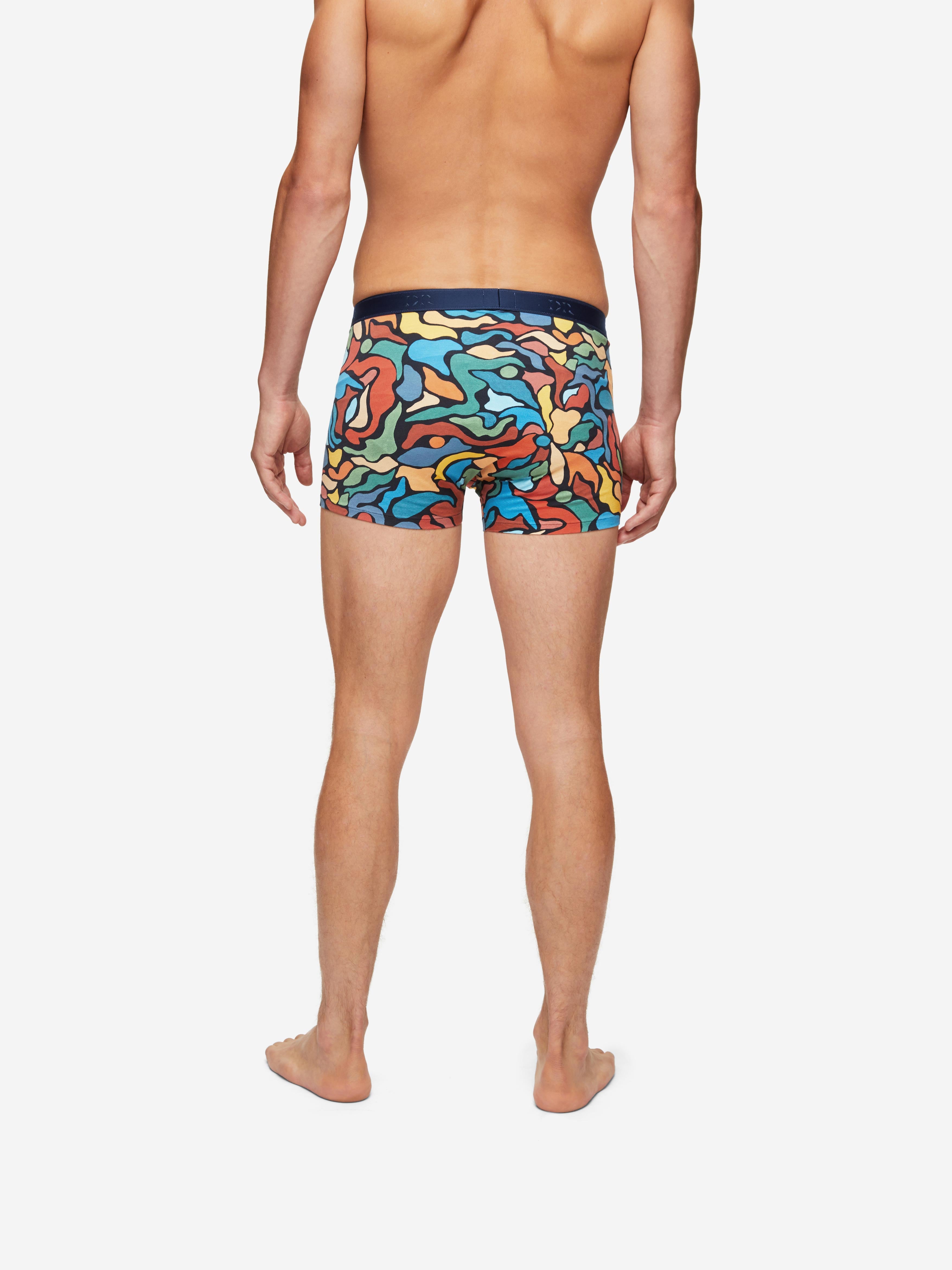 Men's Boxer Briefs Abstract Pima Cotton Stretch Multi