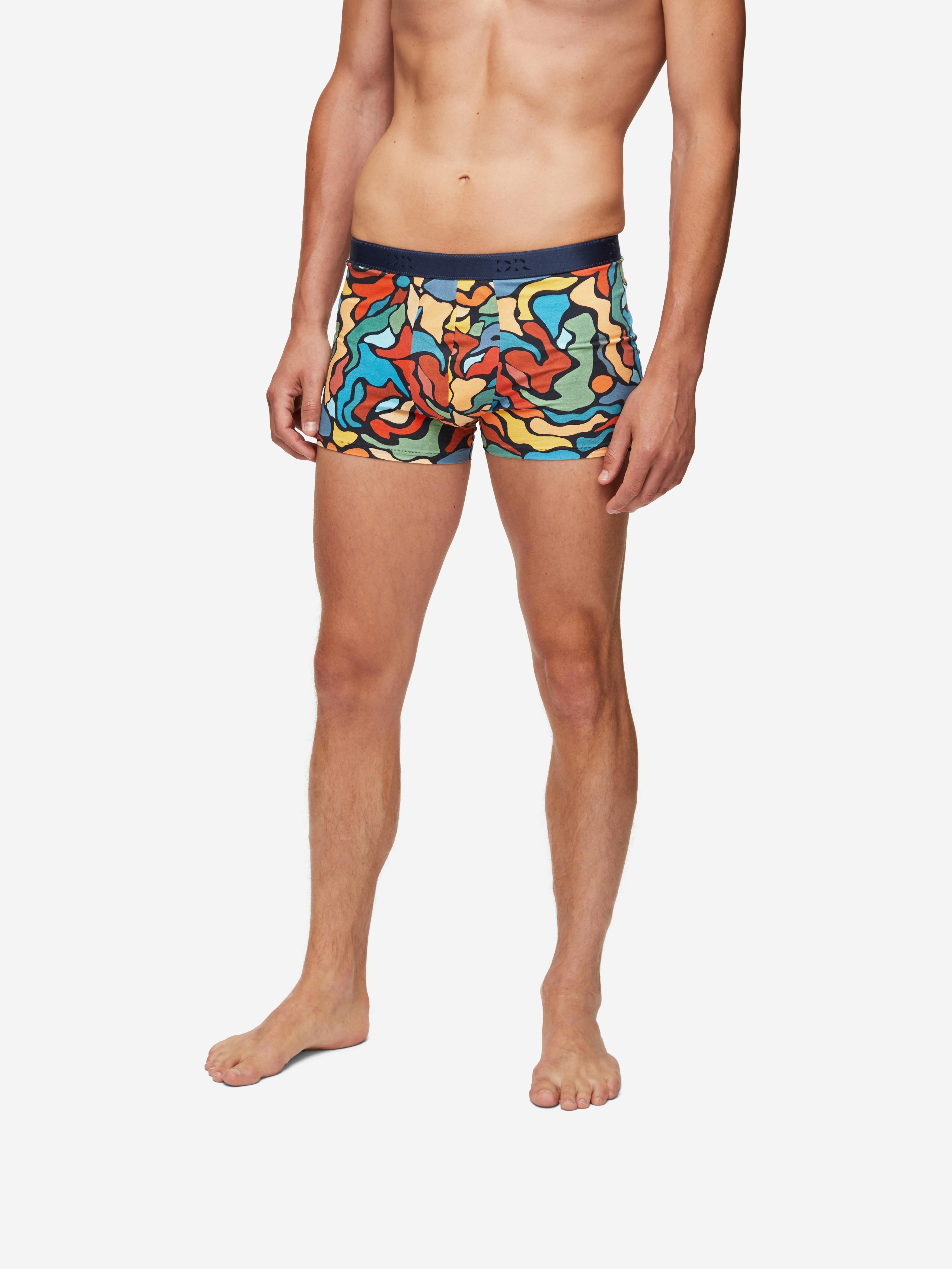 Men's Boxer Briefs Abstract Pima Cotton Stretch Multi 