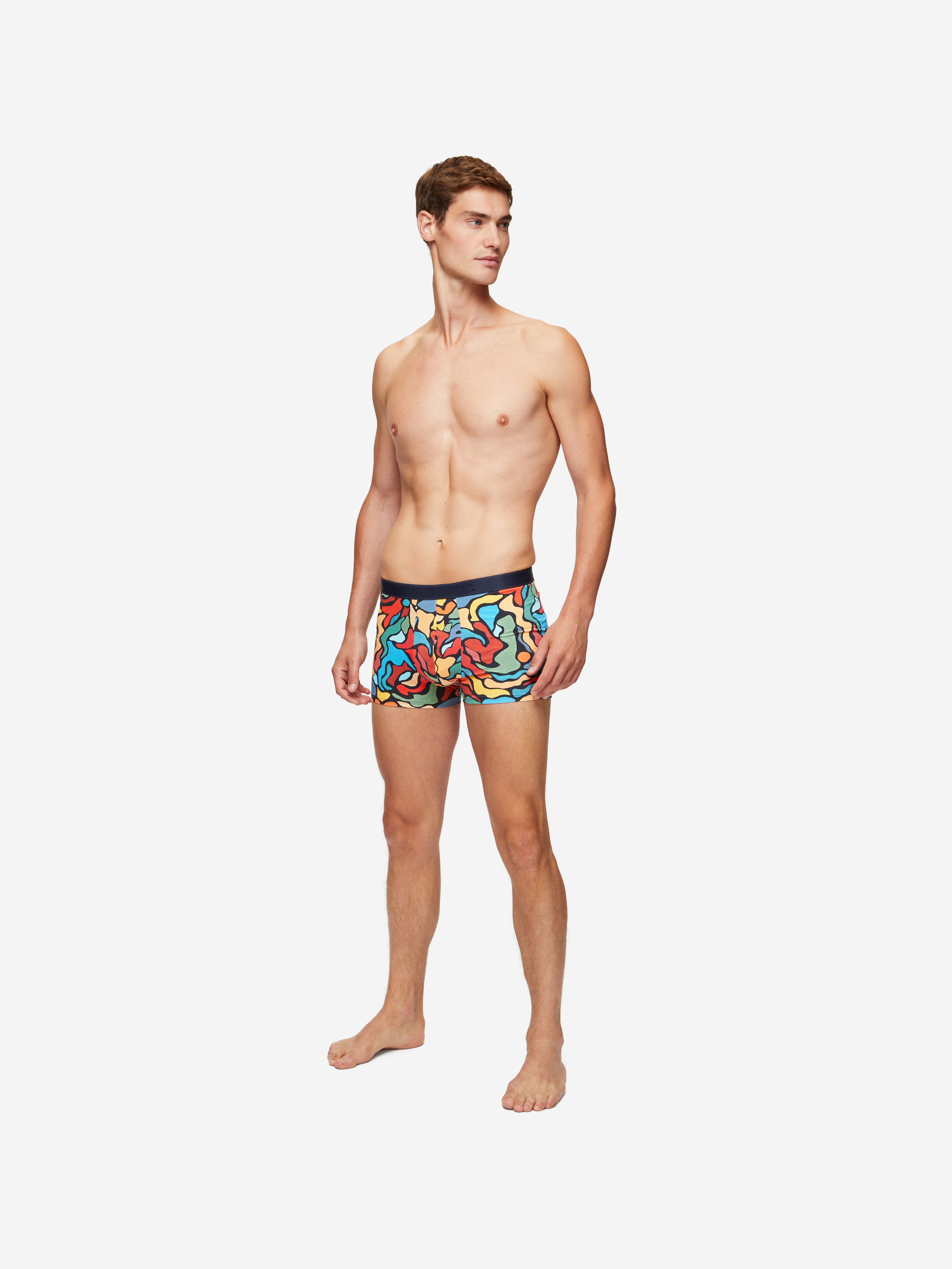 Men's Boxer Briefs Abstract Pima Cotton Stretch Multi