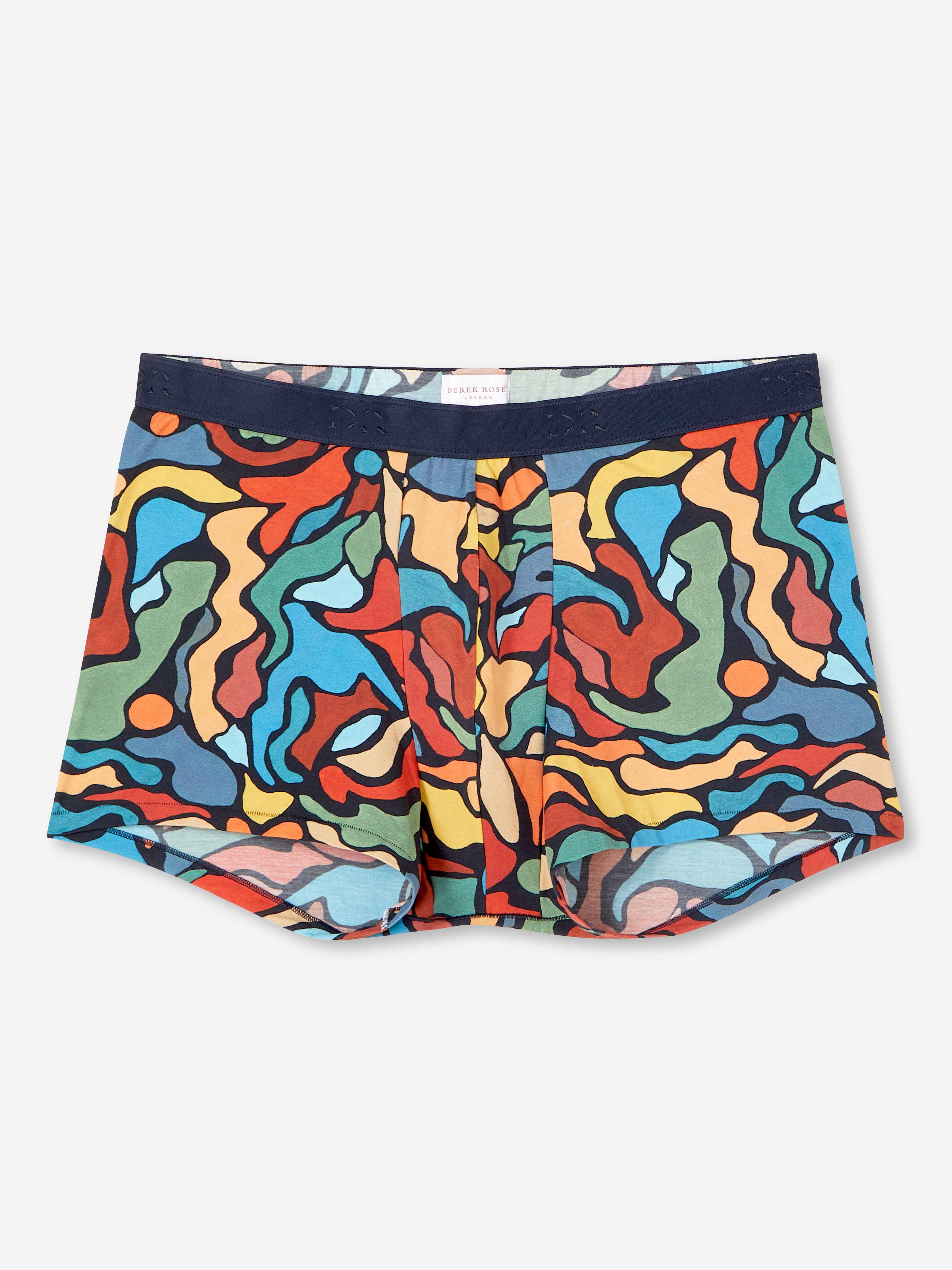 Men's Boxer Briefs Abstract Pima Cotton Stretch Multi 