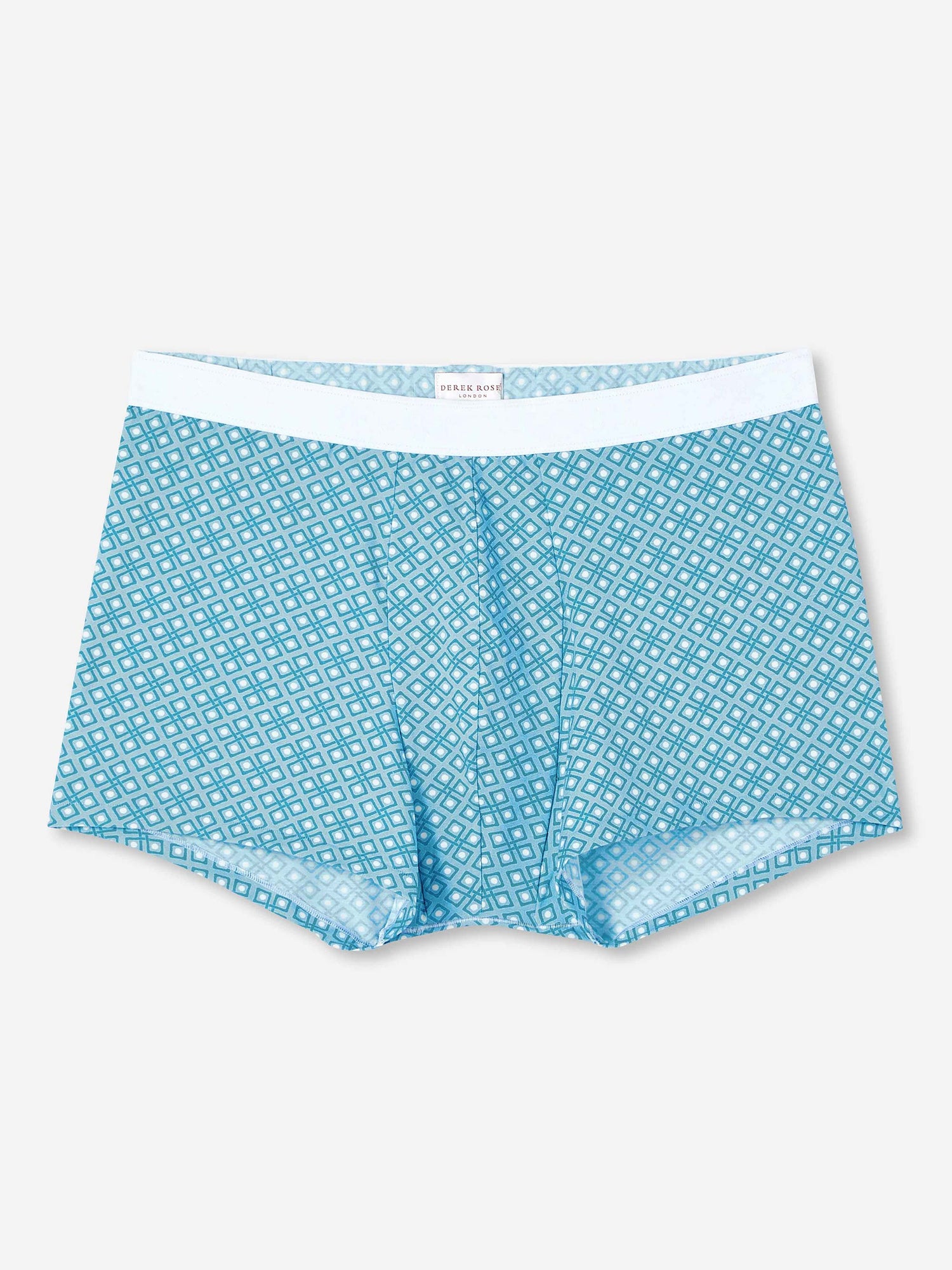 Men's Boxer Briefs Geometric Pima Cotton Stretch 3 Blue