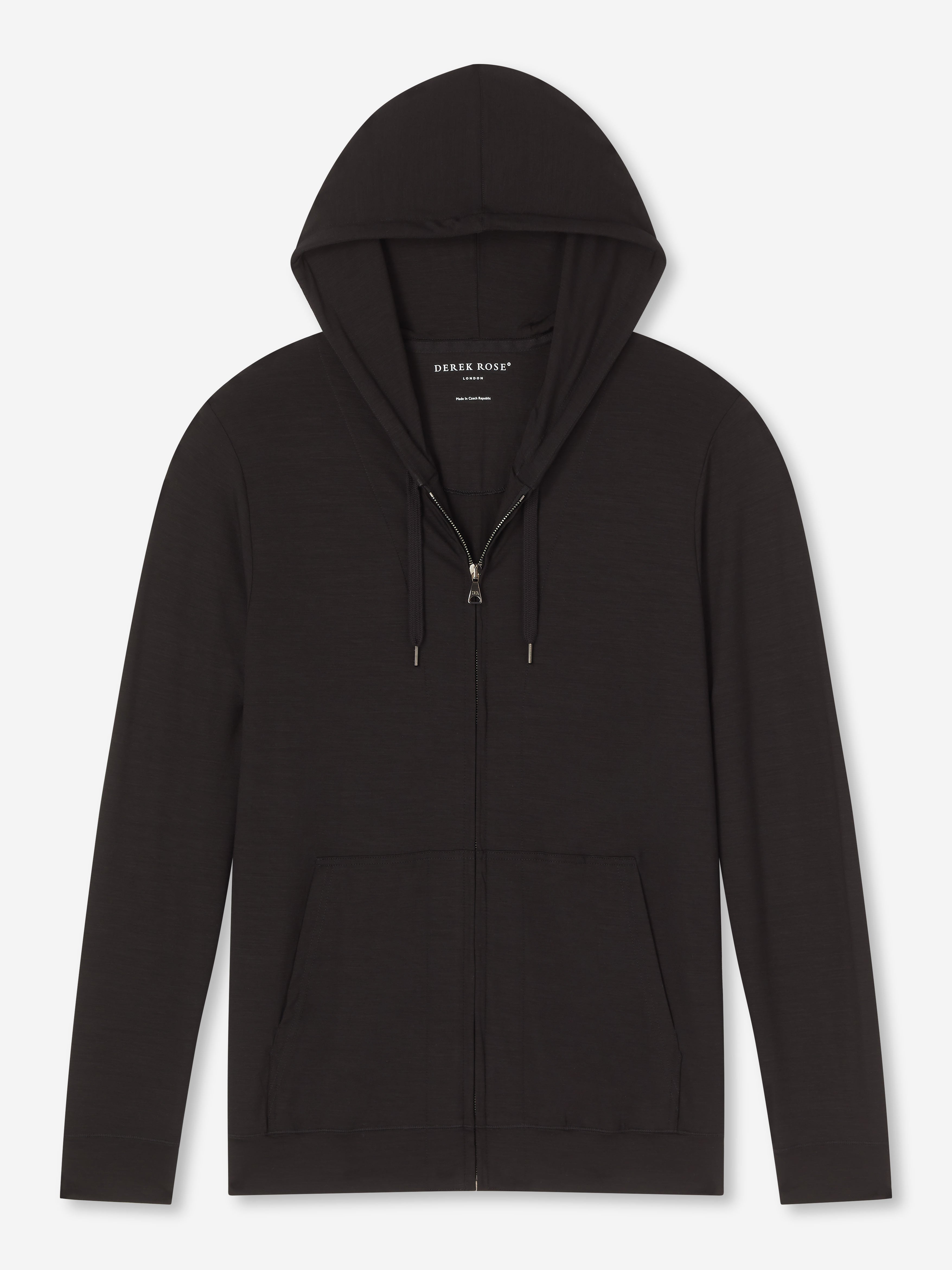 Men's Hoodie Basel Micro Modal Stretch Black