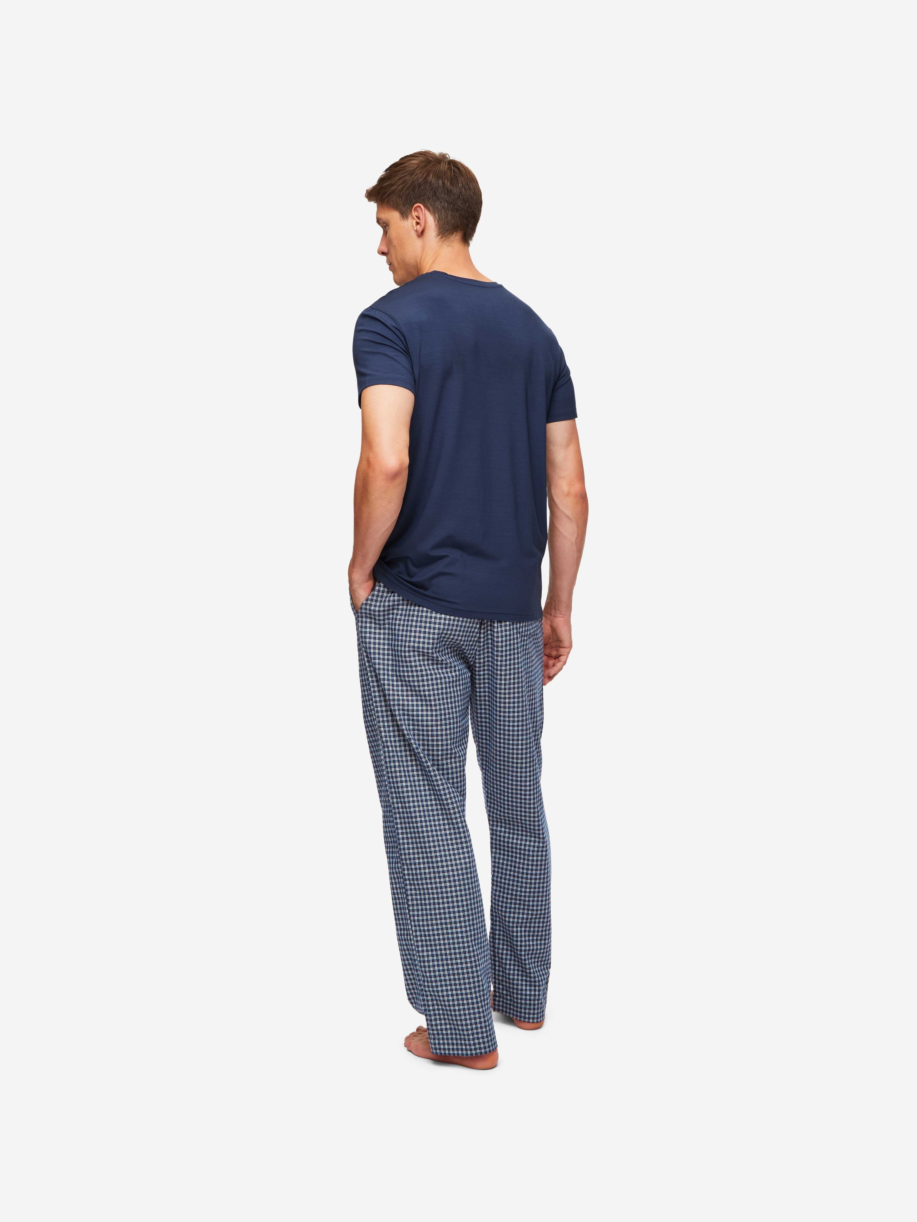 Men's Lounge Pants Braemar 32 Brushed Cotton Navy