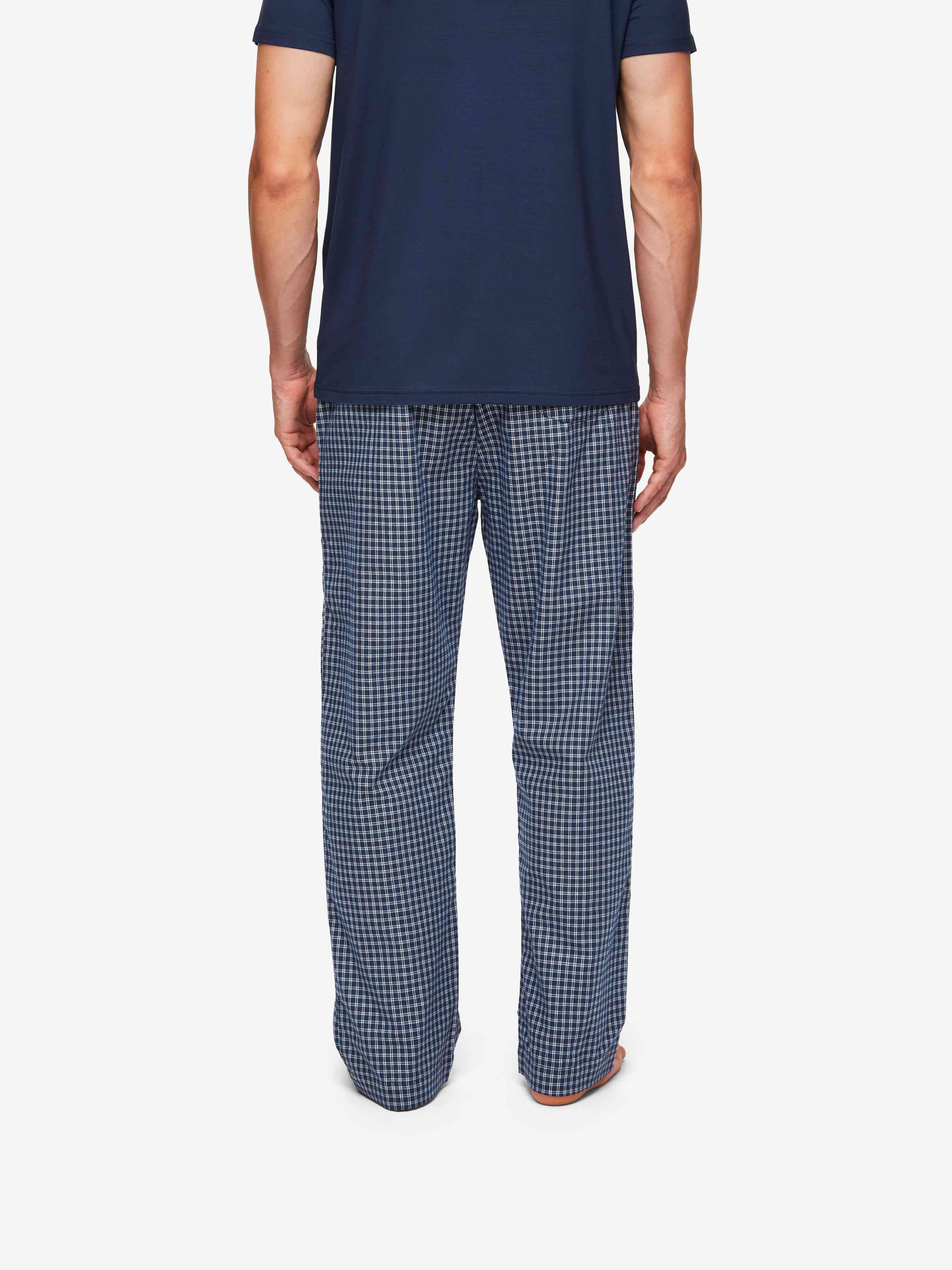 Men's Lounge Pants Braemar 32 Brushed Cotton Navy