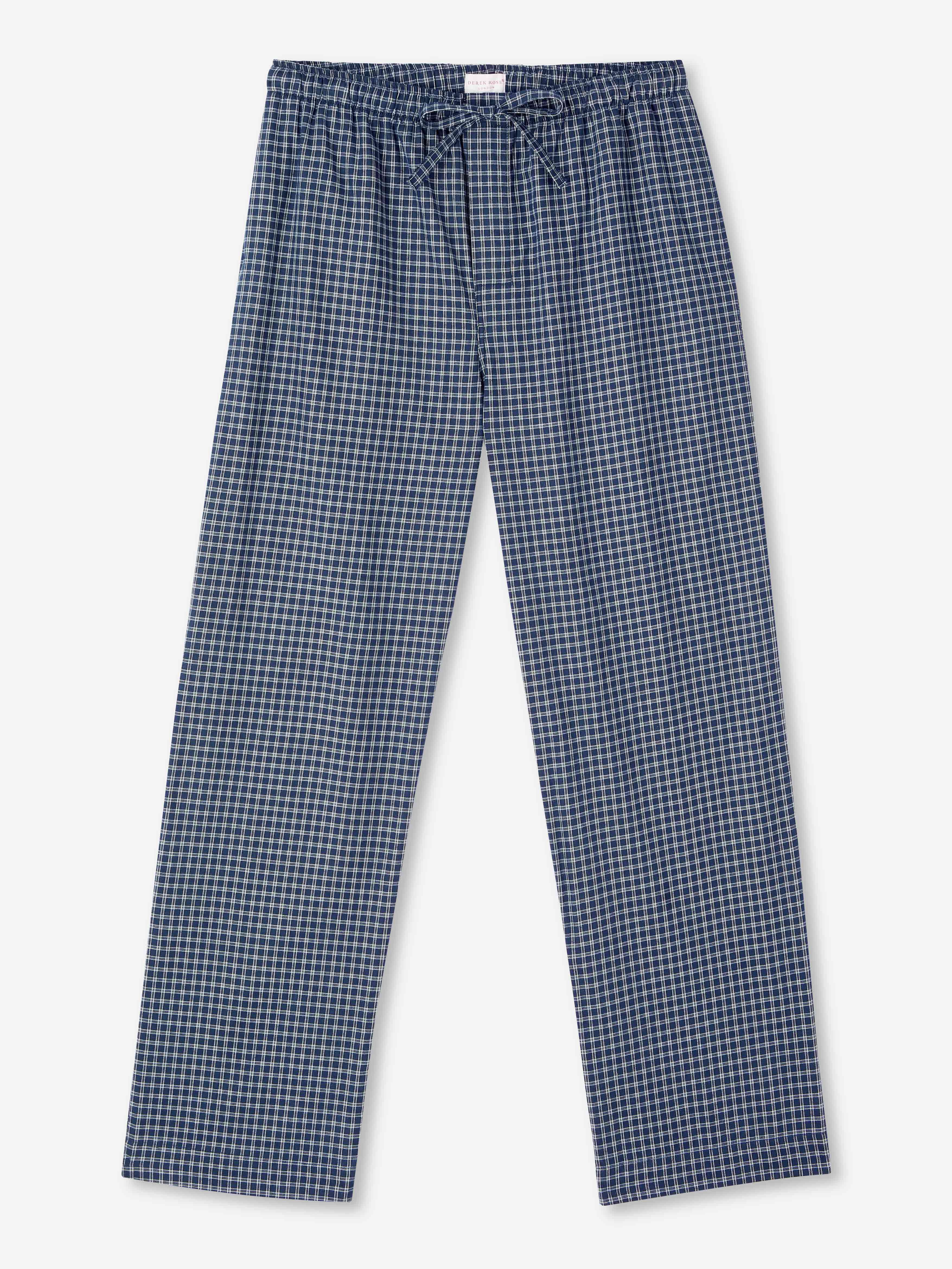 Men's Lounge Pants Braemar 32 Brushed Cotton Navy