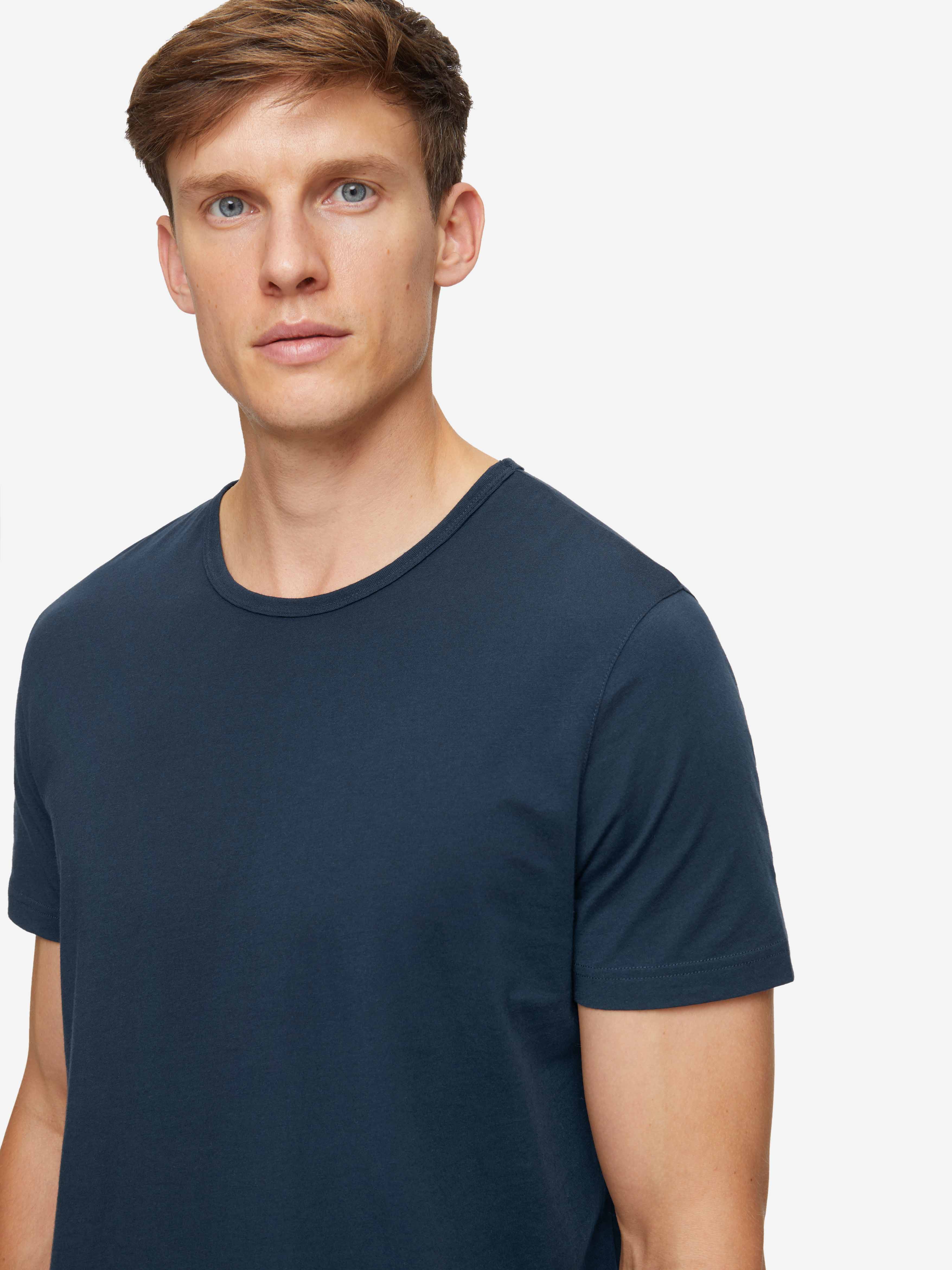 Men's T-Shirt Riley Pima Cotton Navy