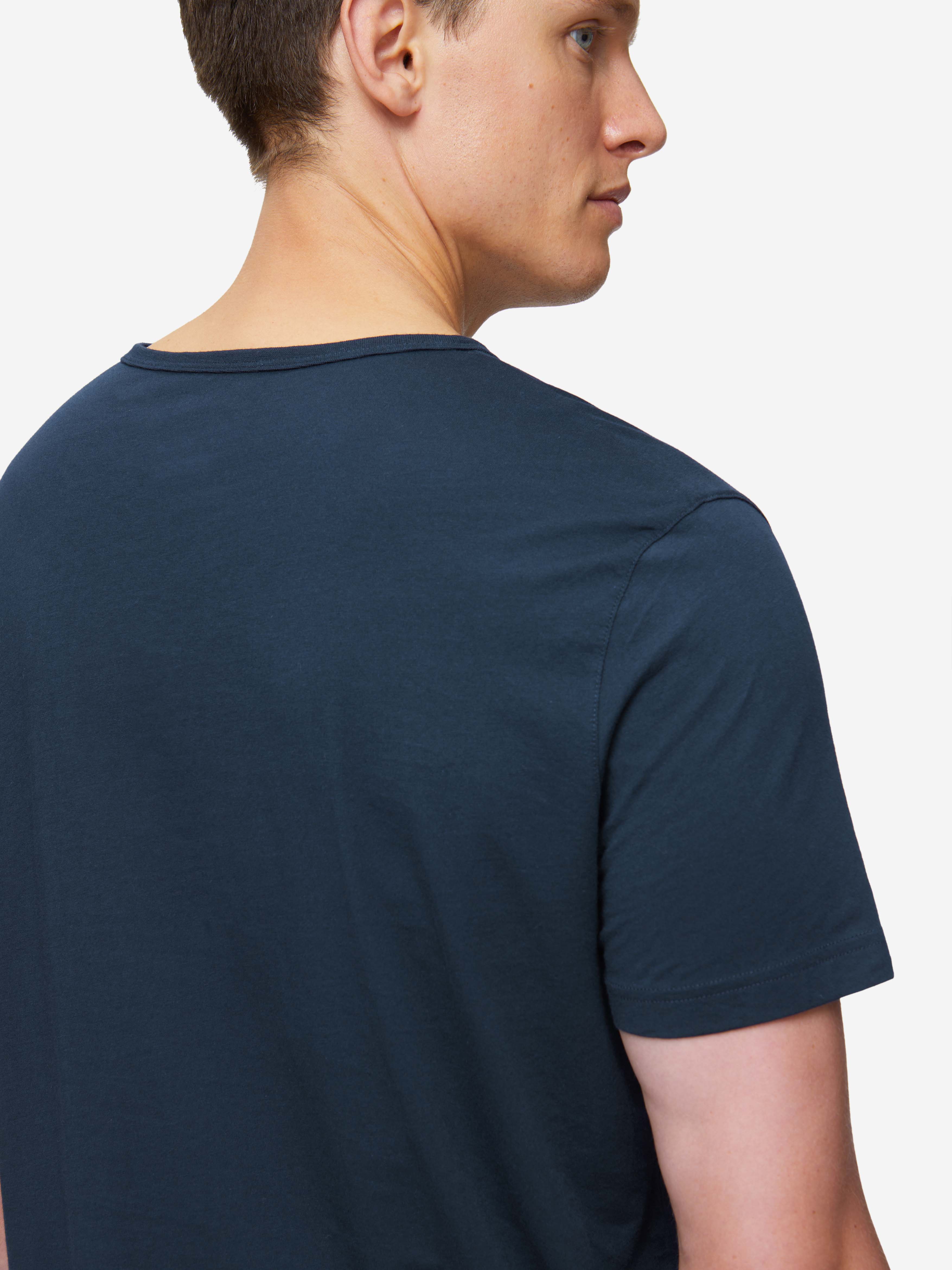 Men's T-Shirt Riley Pima Cotton Navy