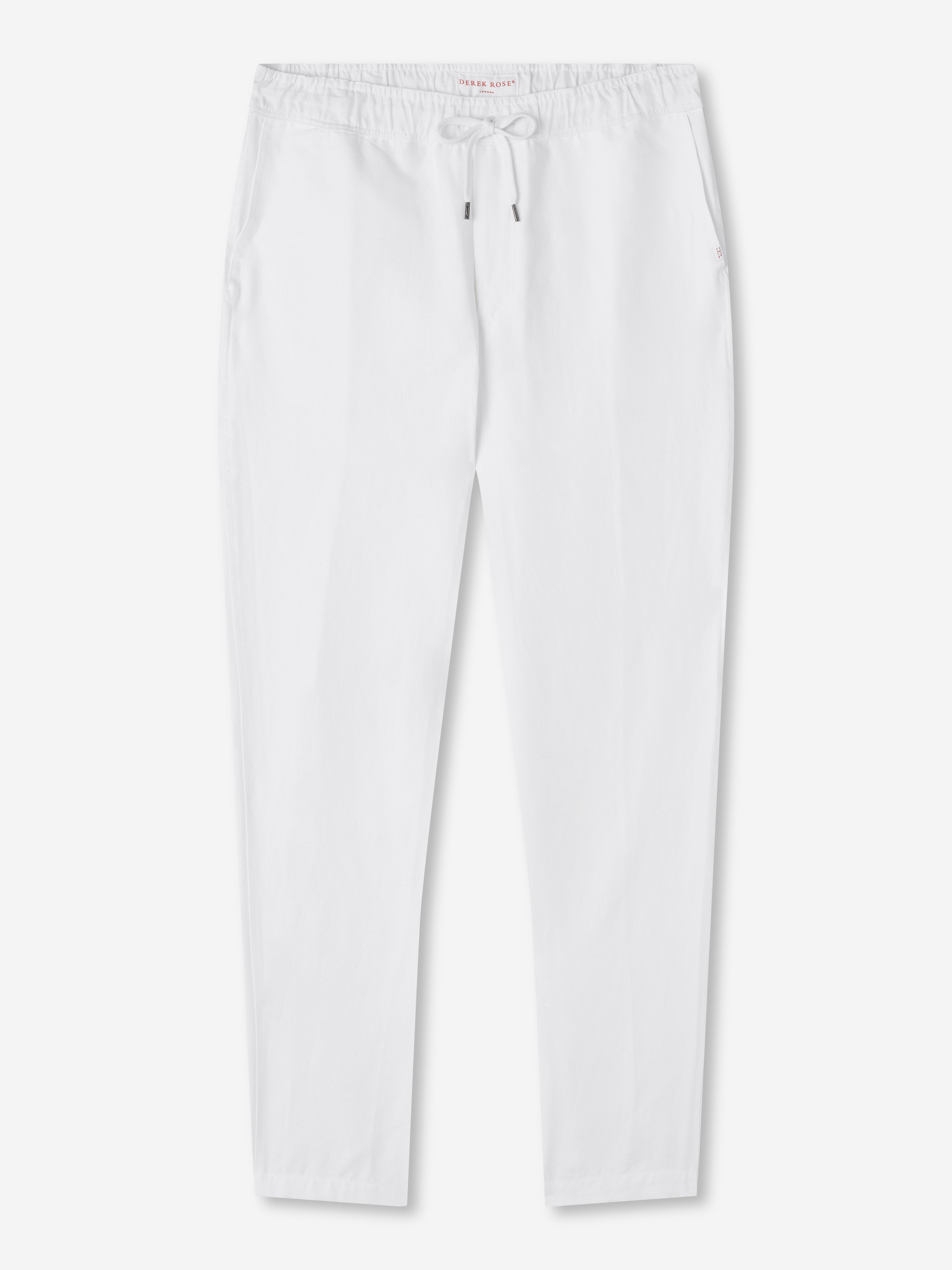 Men's Pants Sydney Linen White