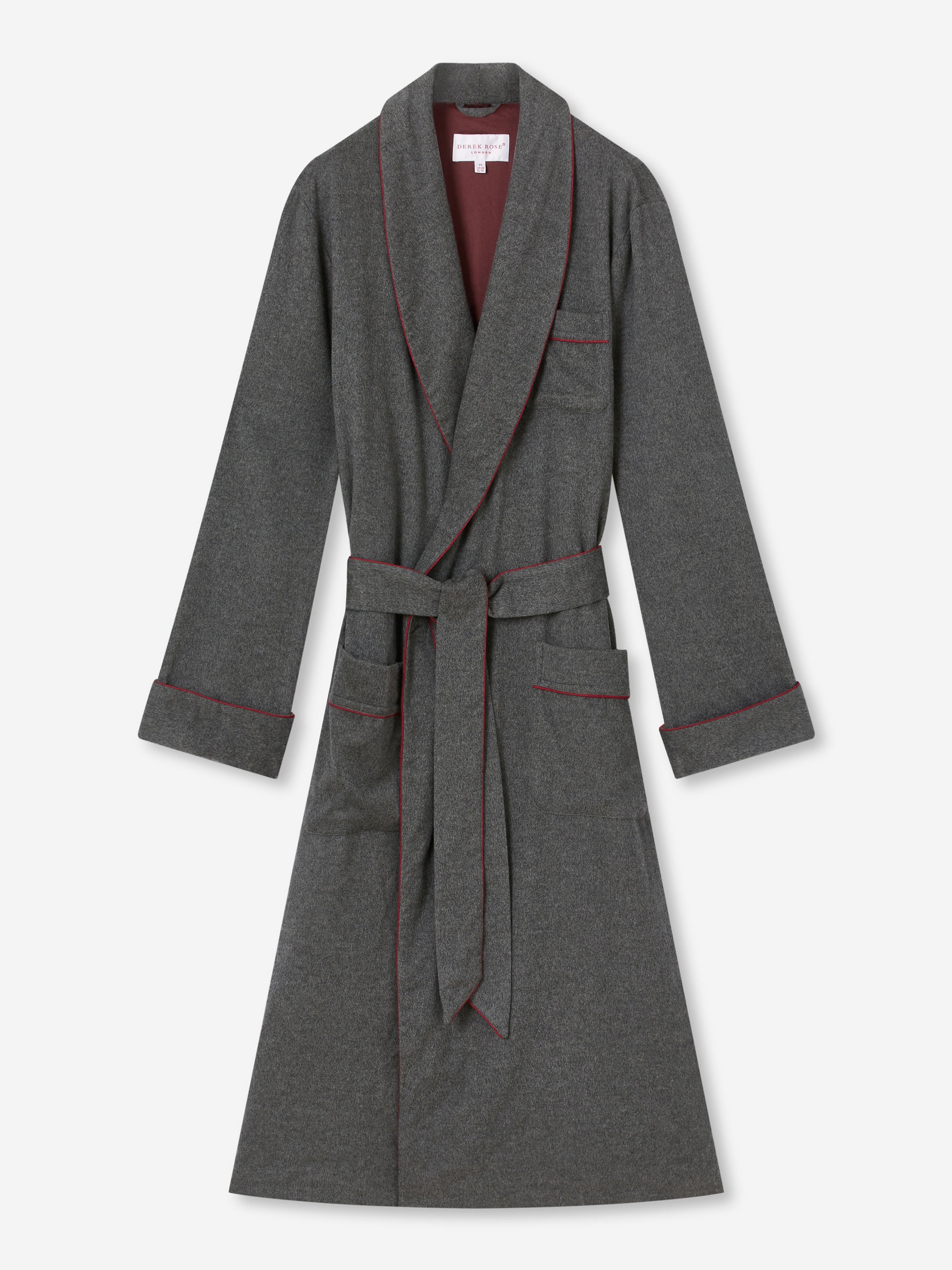 Men's Dressing Gown Duke Cashmere Charcoal