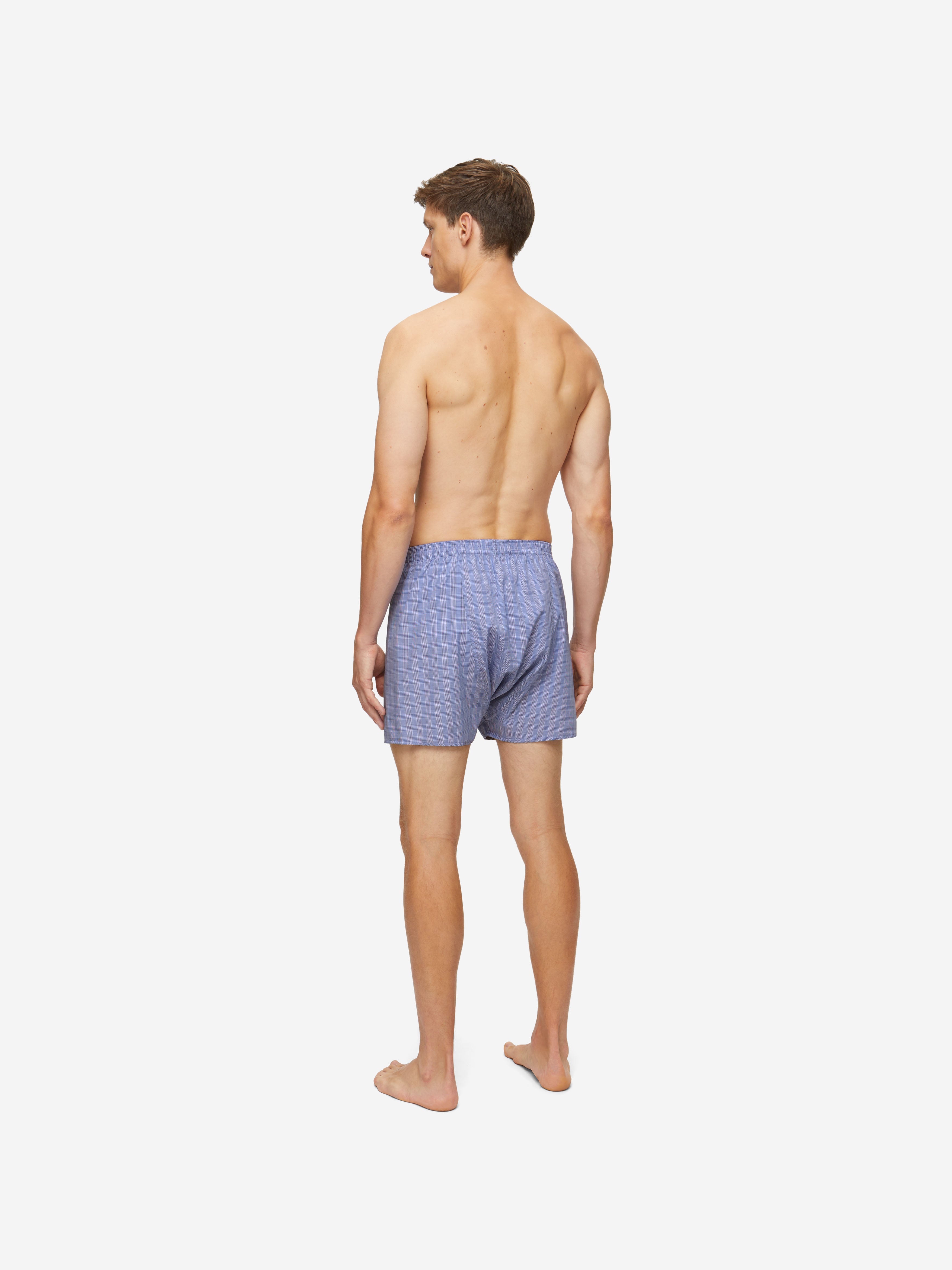 Men's Classic Fit Boxers Felsted 3 Cotton Blue