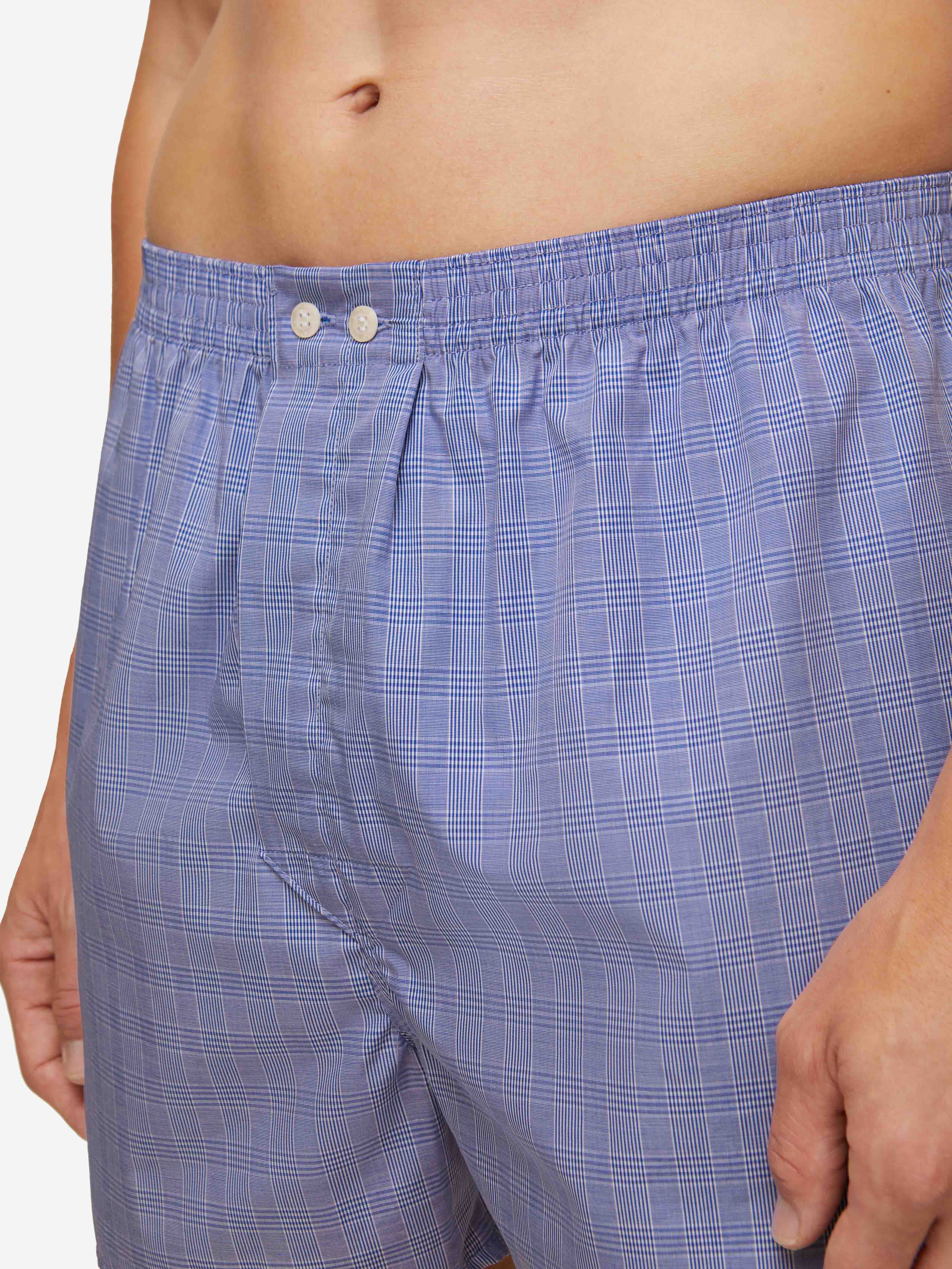 Men's Classic Fit Boxers Felsted 3 Cotton Blue