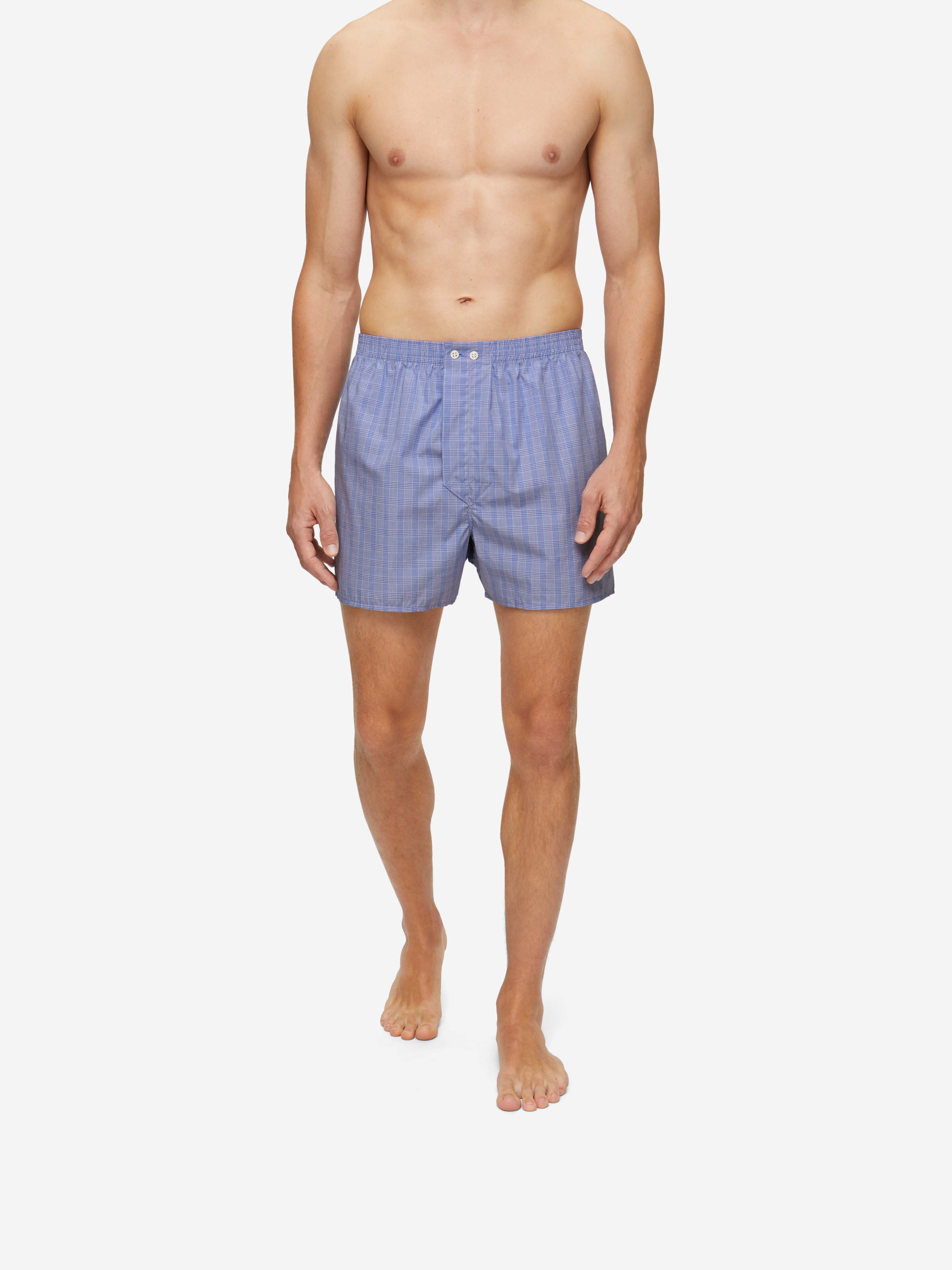 Men's Classic Fit Boxers Felsted 3 Cotton Blue