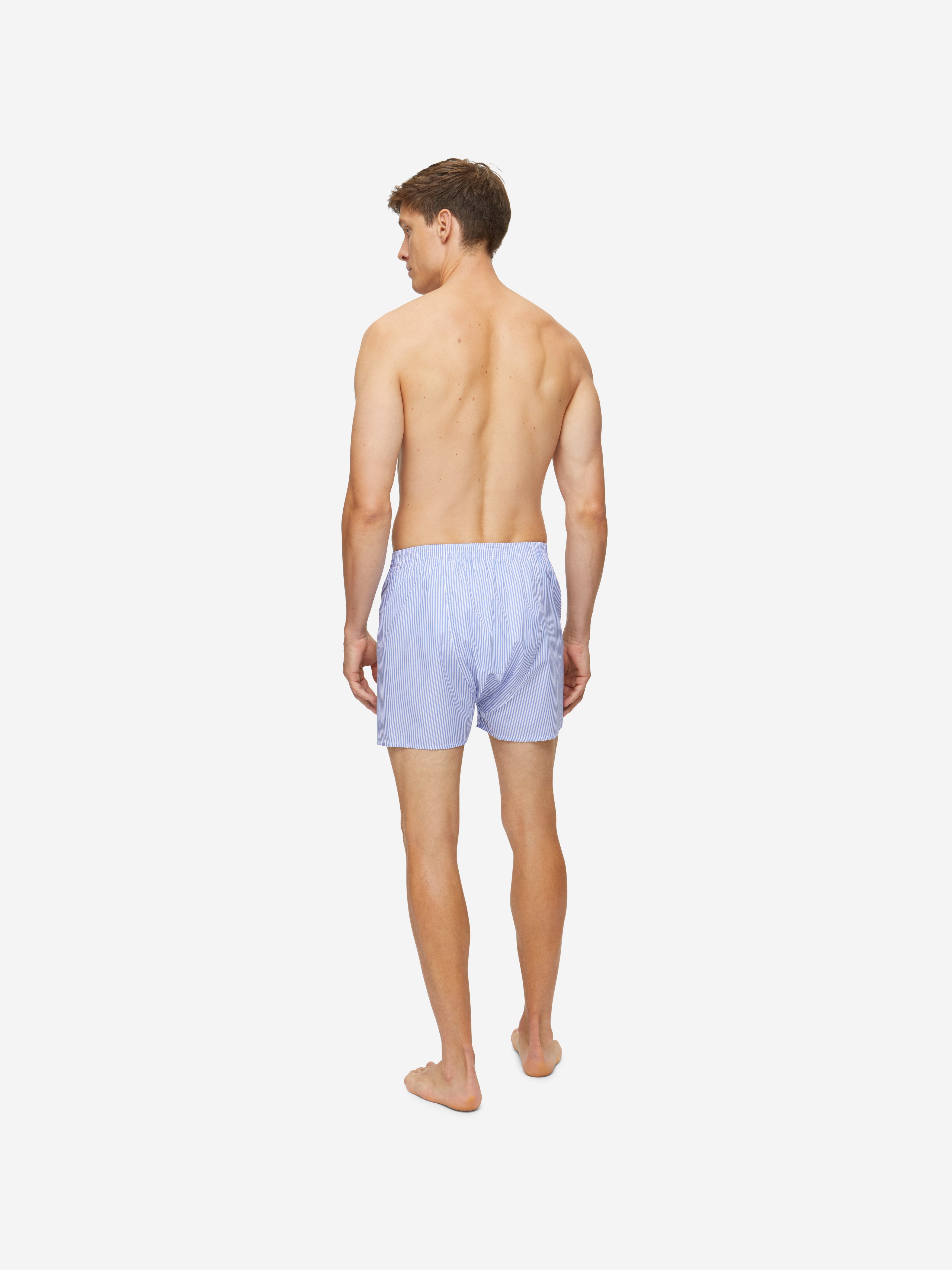 Men's Classic Fit Boxers James Cotton Blue