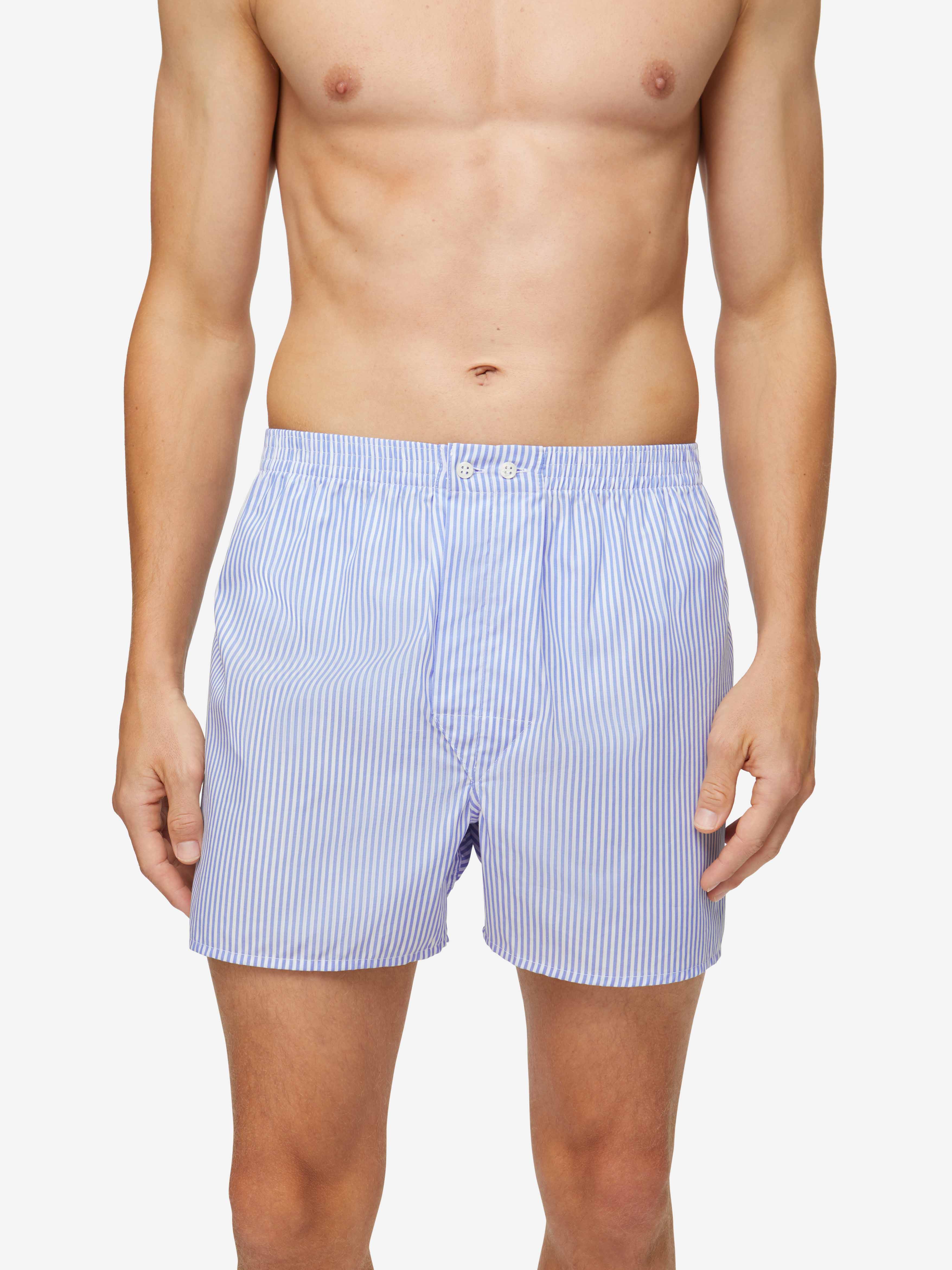 Men's Classic Fit Boxers James Cotton Blue