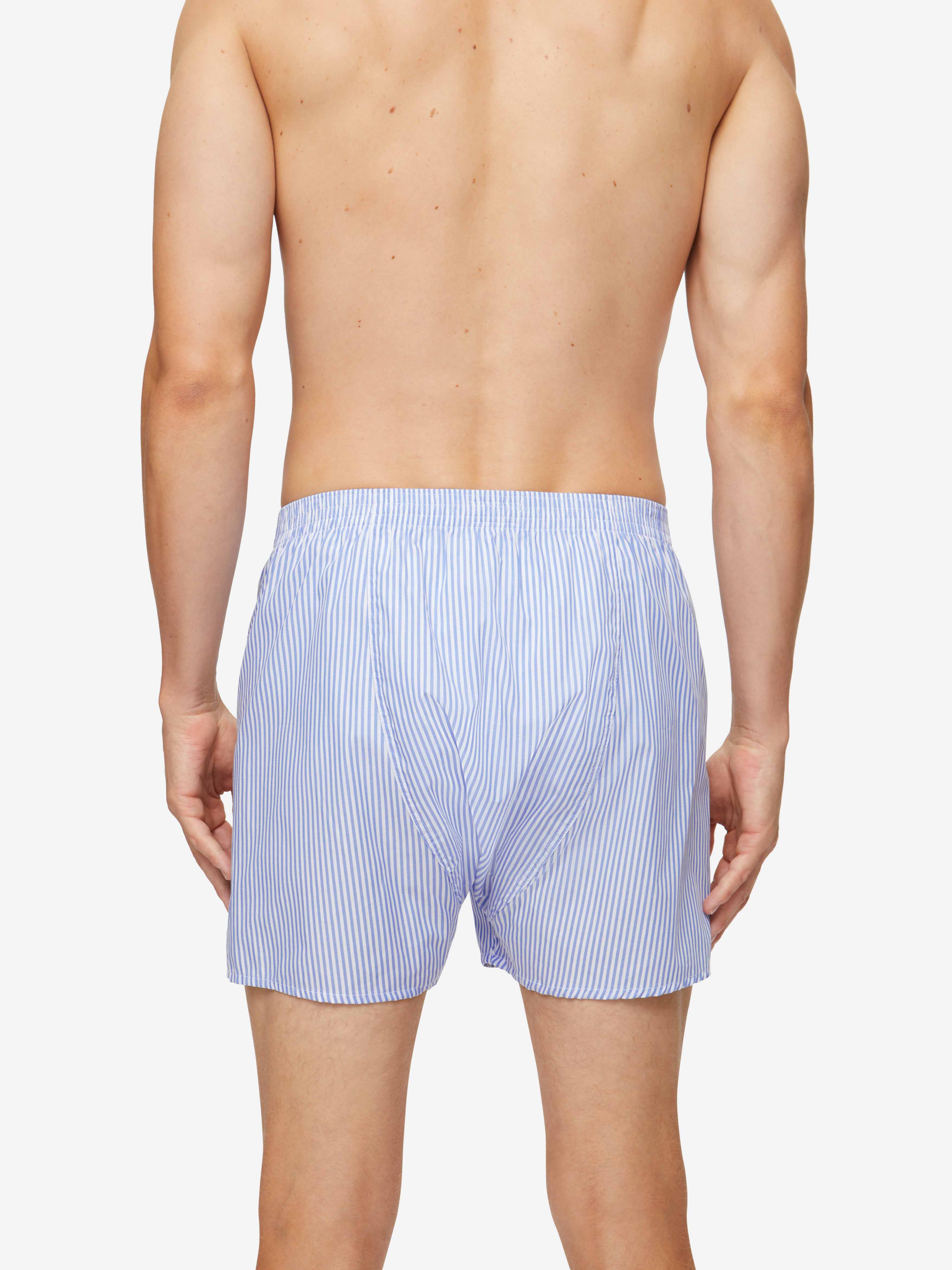 Men's Classic Fit Boxers James Cotton Blue