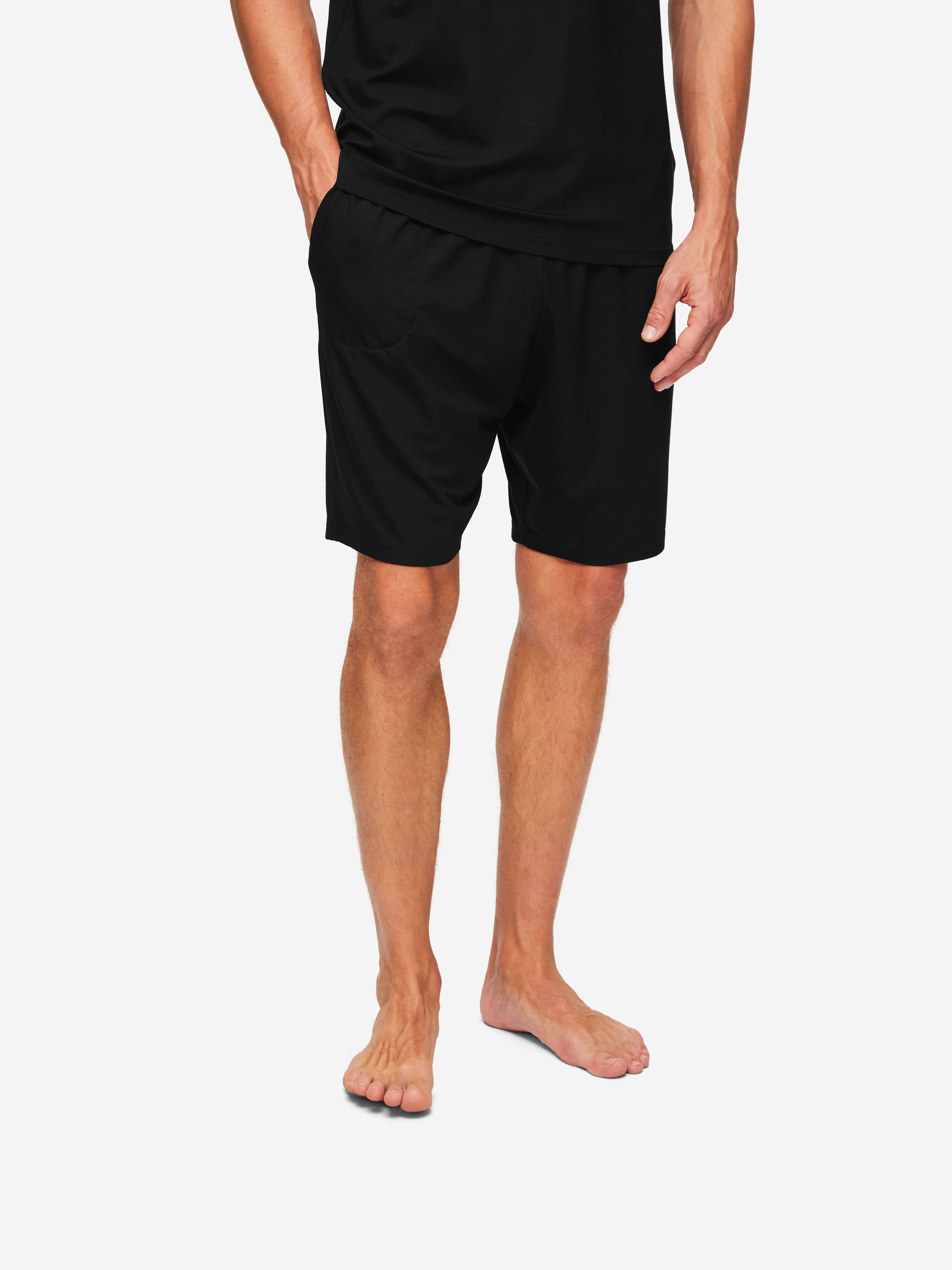 Men's Lounge Shorts Basel Micro Modal Stretch Black