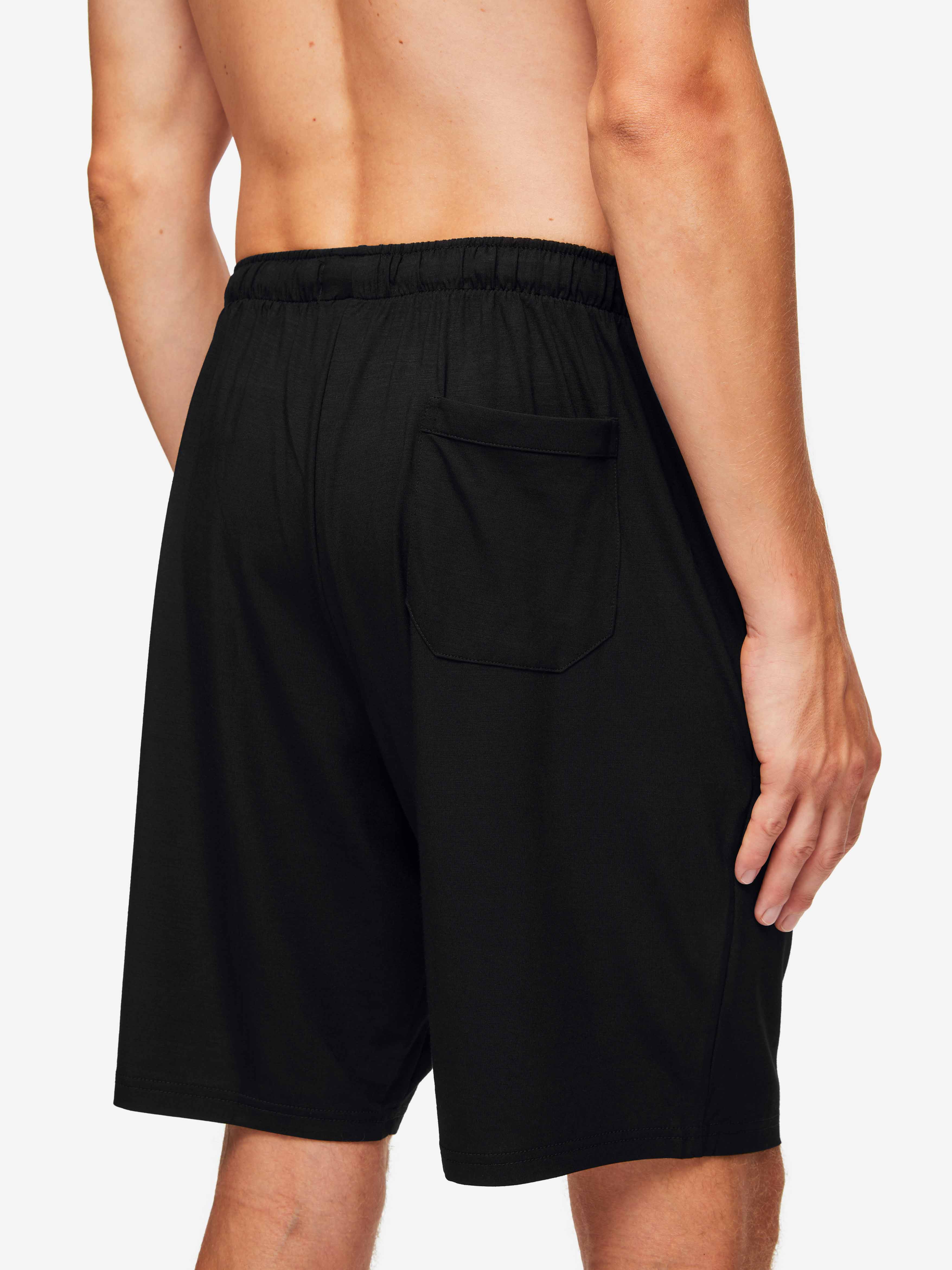 Men's Lounge Shorts Basel Micro Modal Stretch Black