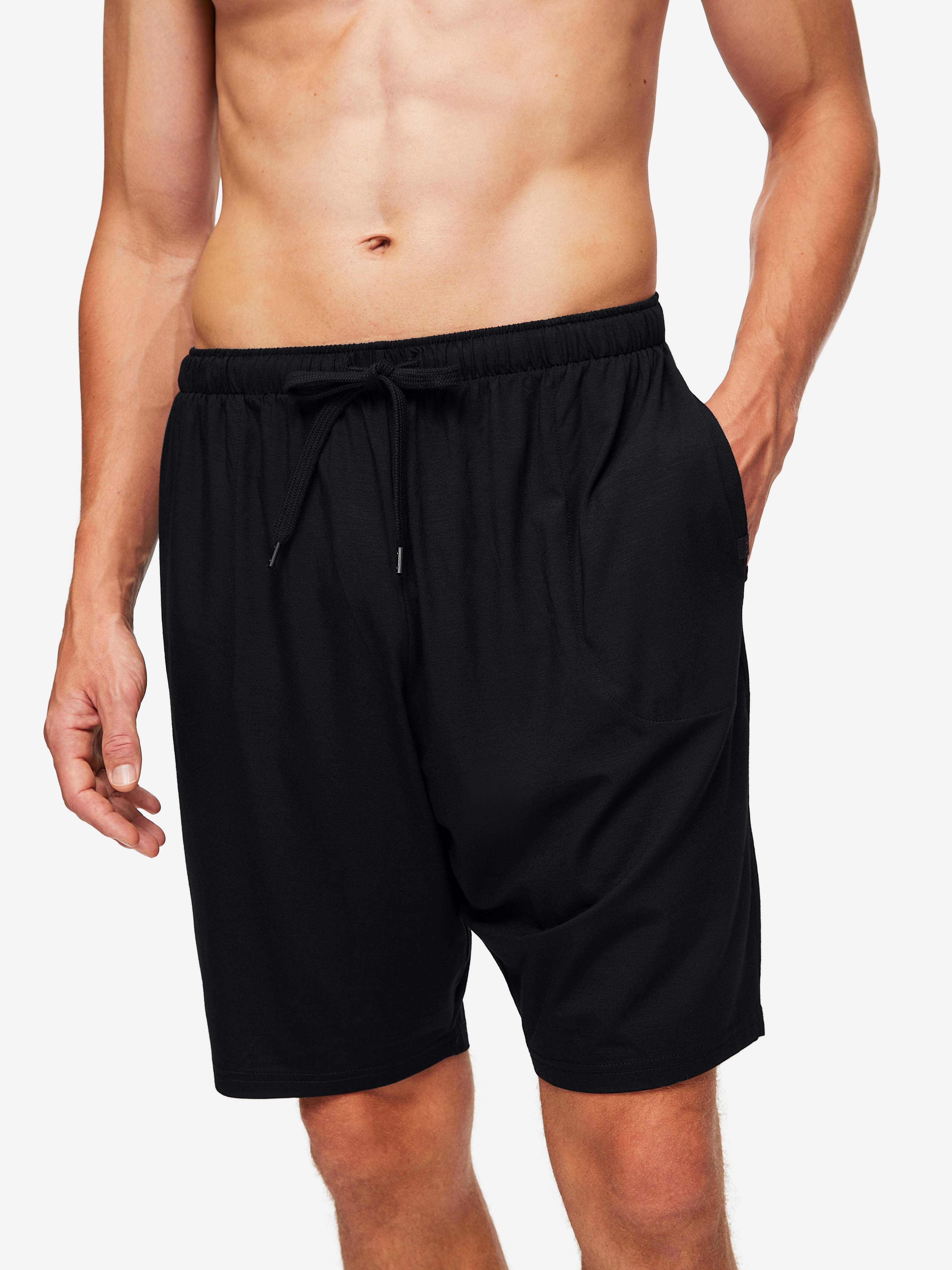 Men's Lounge Shorts Basel Micro Modal Stretch Black