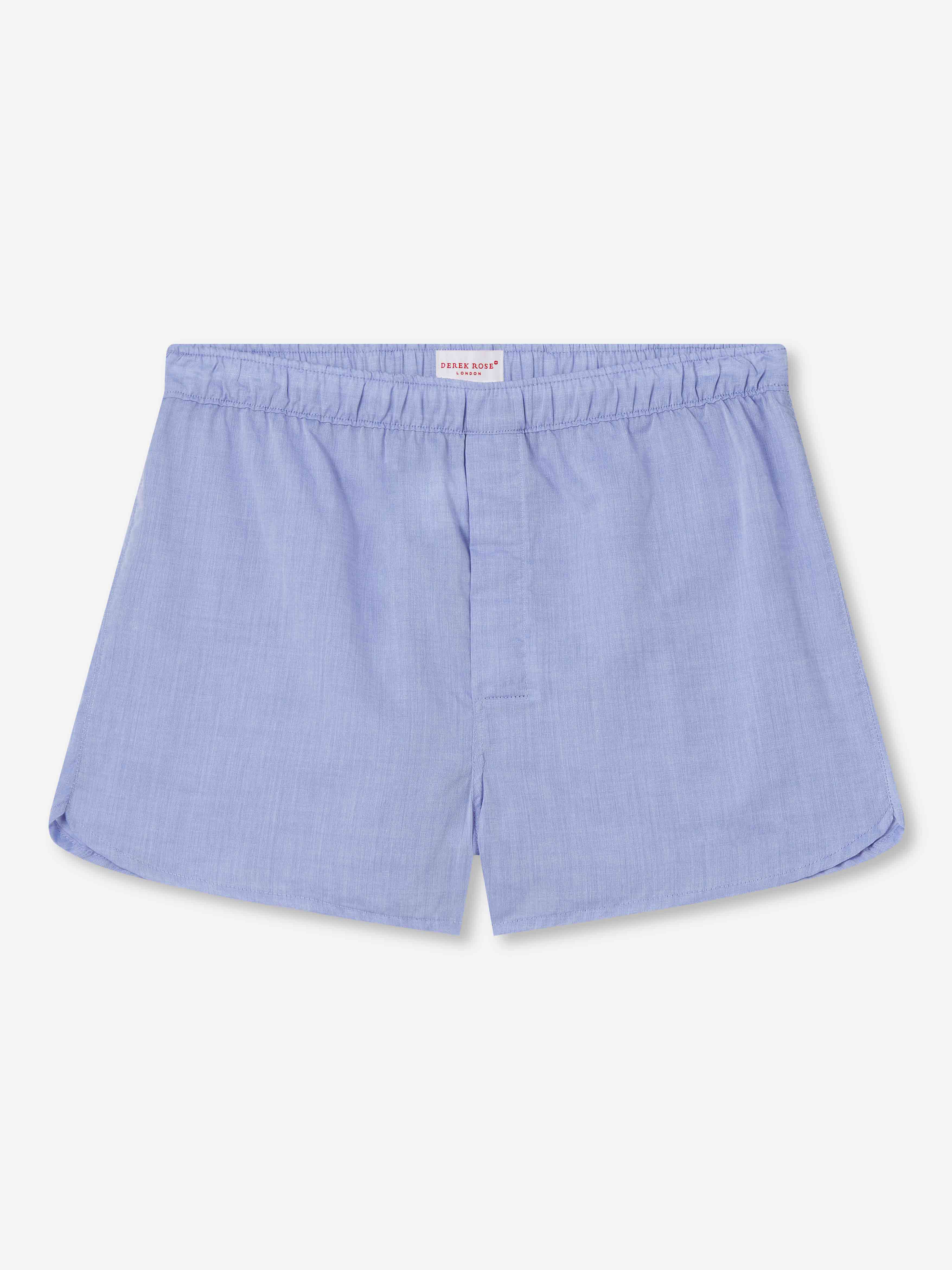 Men's Modern Fit Boxers Amalfi Cotton Batiste Blue 